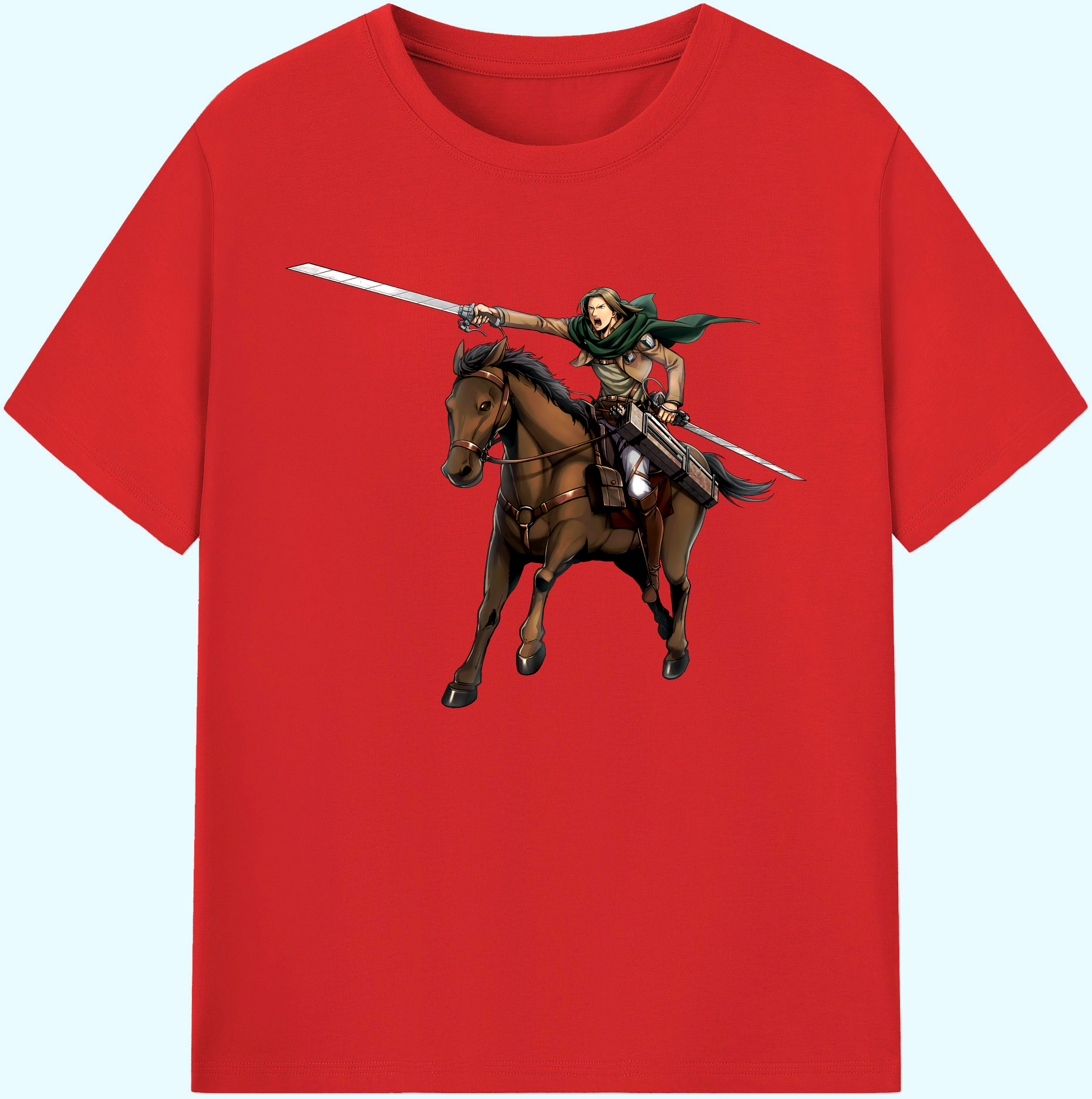 （画像用） 進撃の巨人 Attack on Titan 綿100％ メンズ半袖Tシャツ｜肌触りやわらか＆通気性