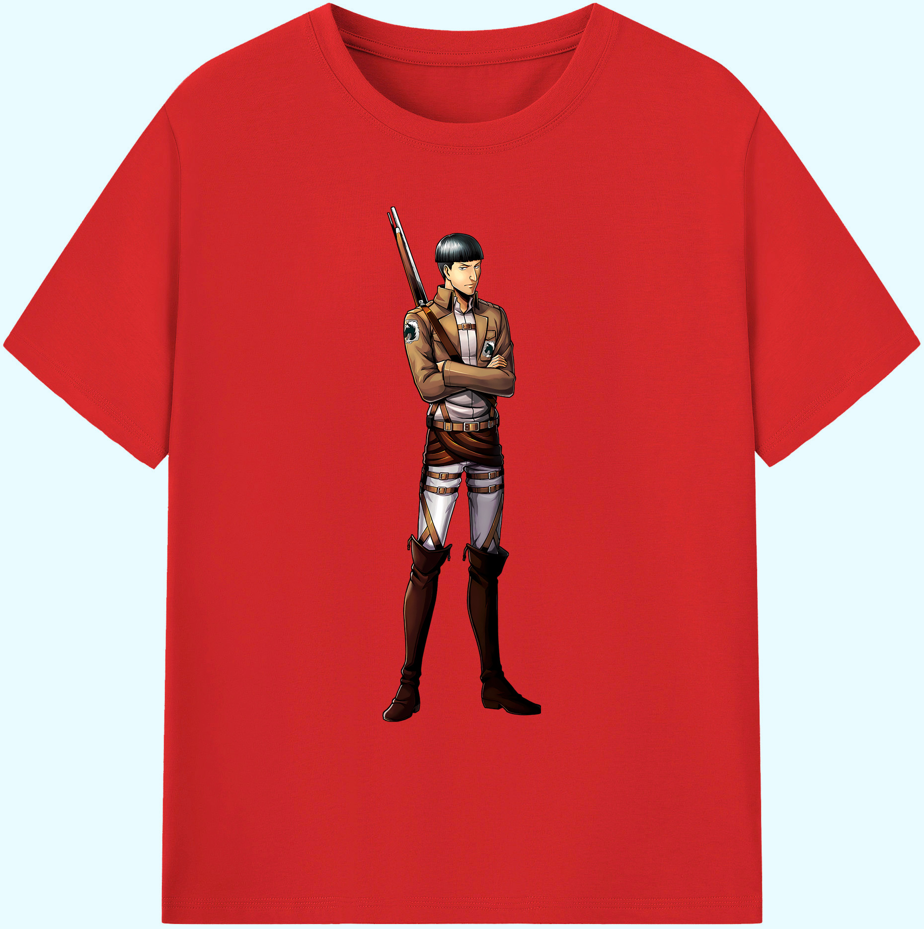 （画像用） 進撃の巨人 Attack on Titan 綿100％ メンズ半袖Tシャツ｜肌触りやわらか＆通気性