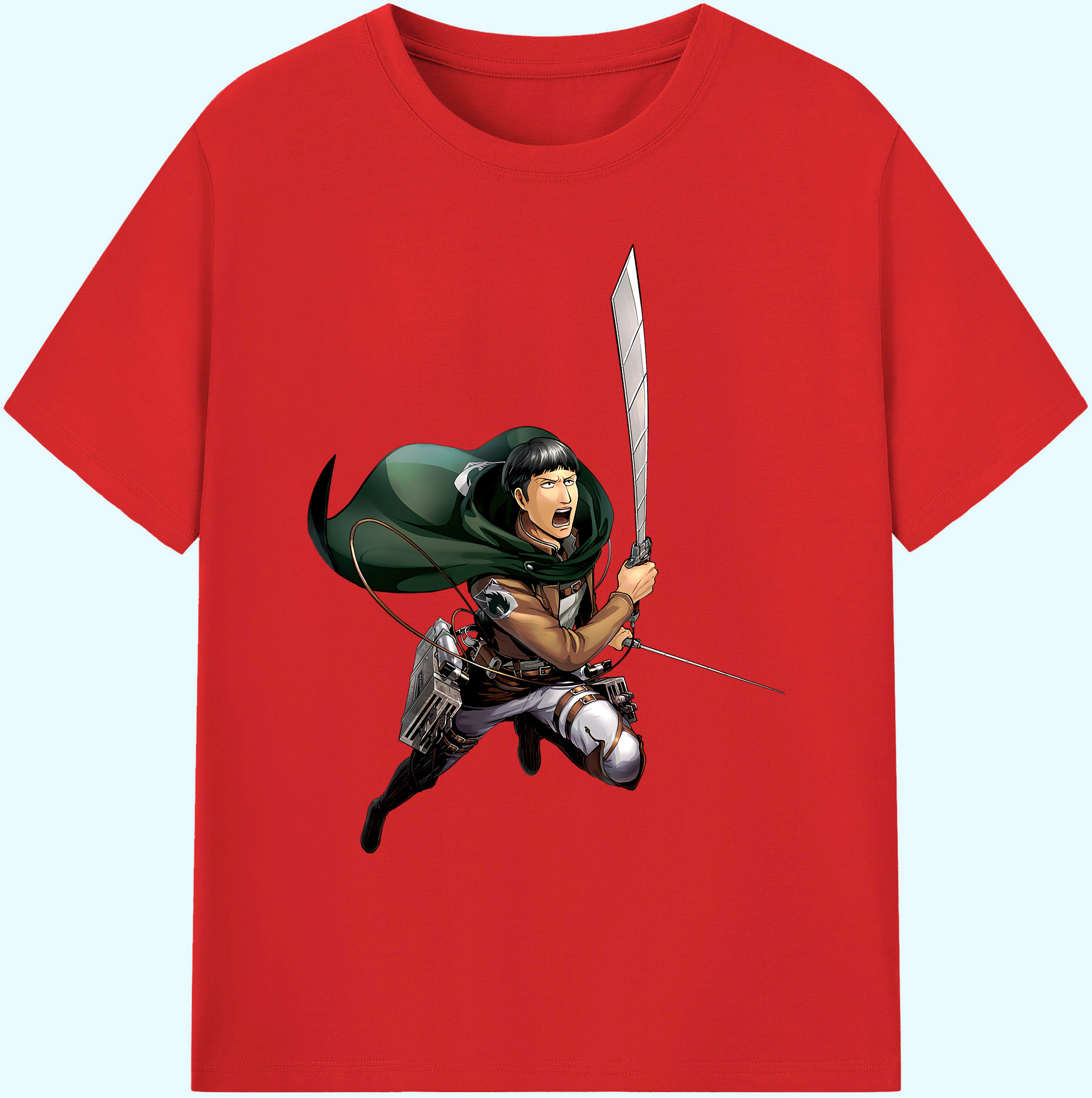（画像用） 進撃の巨人 Attack on Titan 綿100％ メンズ半袖Tシャツ｜肌触りやわらか＆通気性