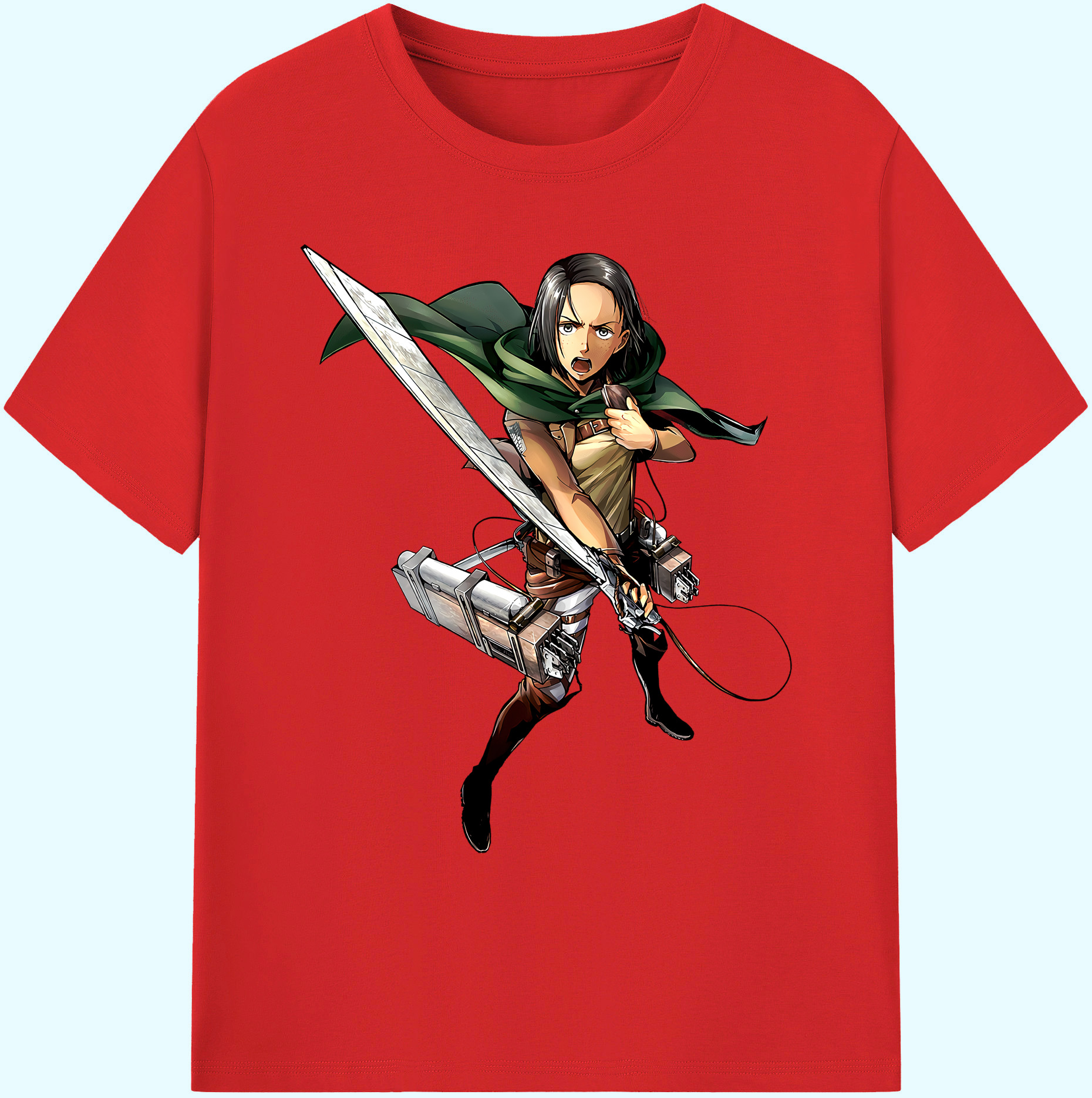 （画像用） 進撃の巨人 Attack on Titan 綿100％ メンズ半袖Tシャツ｜肌触りやわらか＆通気性