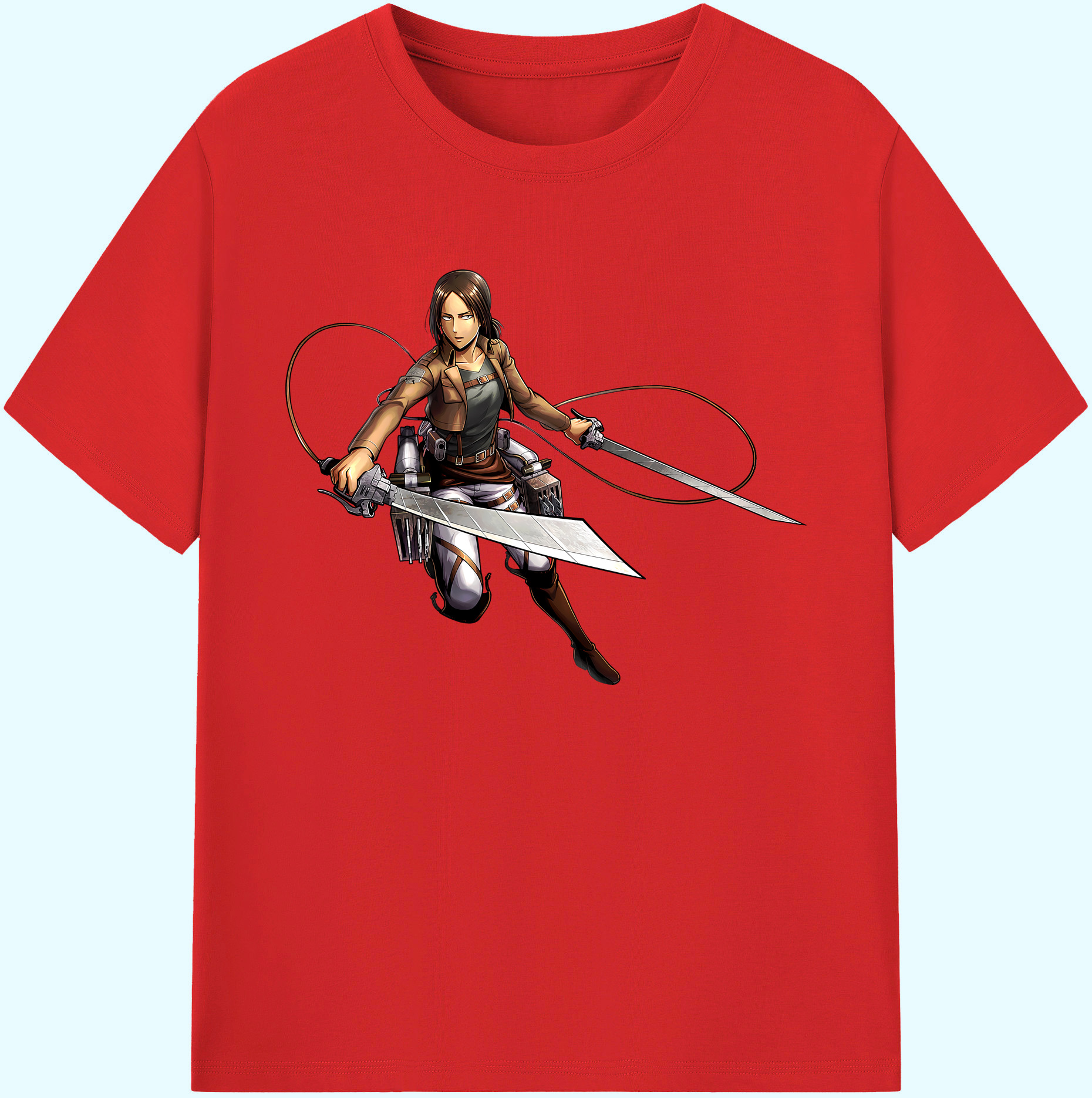 （画像用） 進撃の巨人 Attack on Titan 綿100％ メンズ半袖Tシャツ｜肌触りやわらか＆通気性
