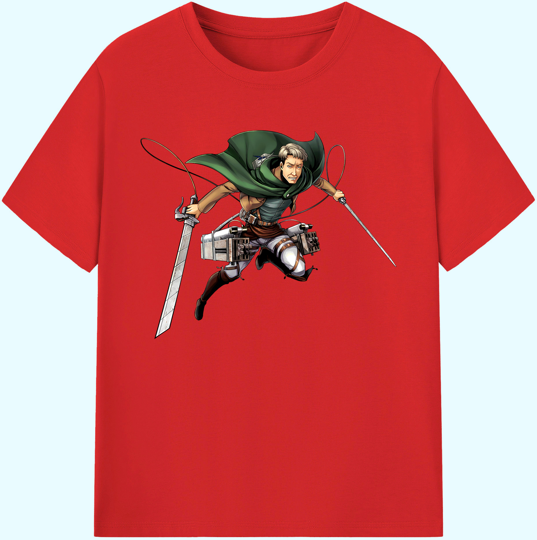 （画像用） 進撃の巨人 Attack on Titan 綿100％ メンズ半袖Tシャツ｜肌触りやわらか＆通気性