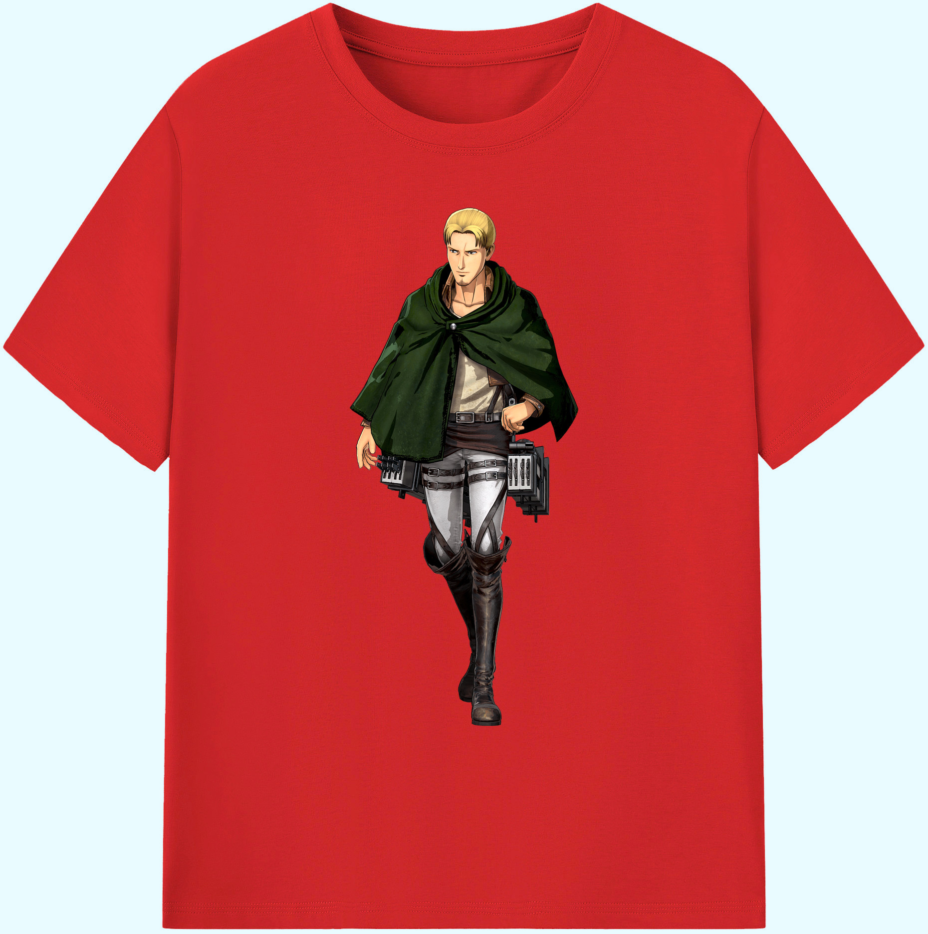 （画像用） 進撃の巨人 Attack on Titan 綿100％ メンズ半袖Tシャツ｜肌触りやわらか＆通気性