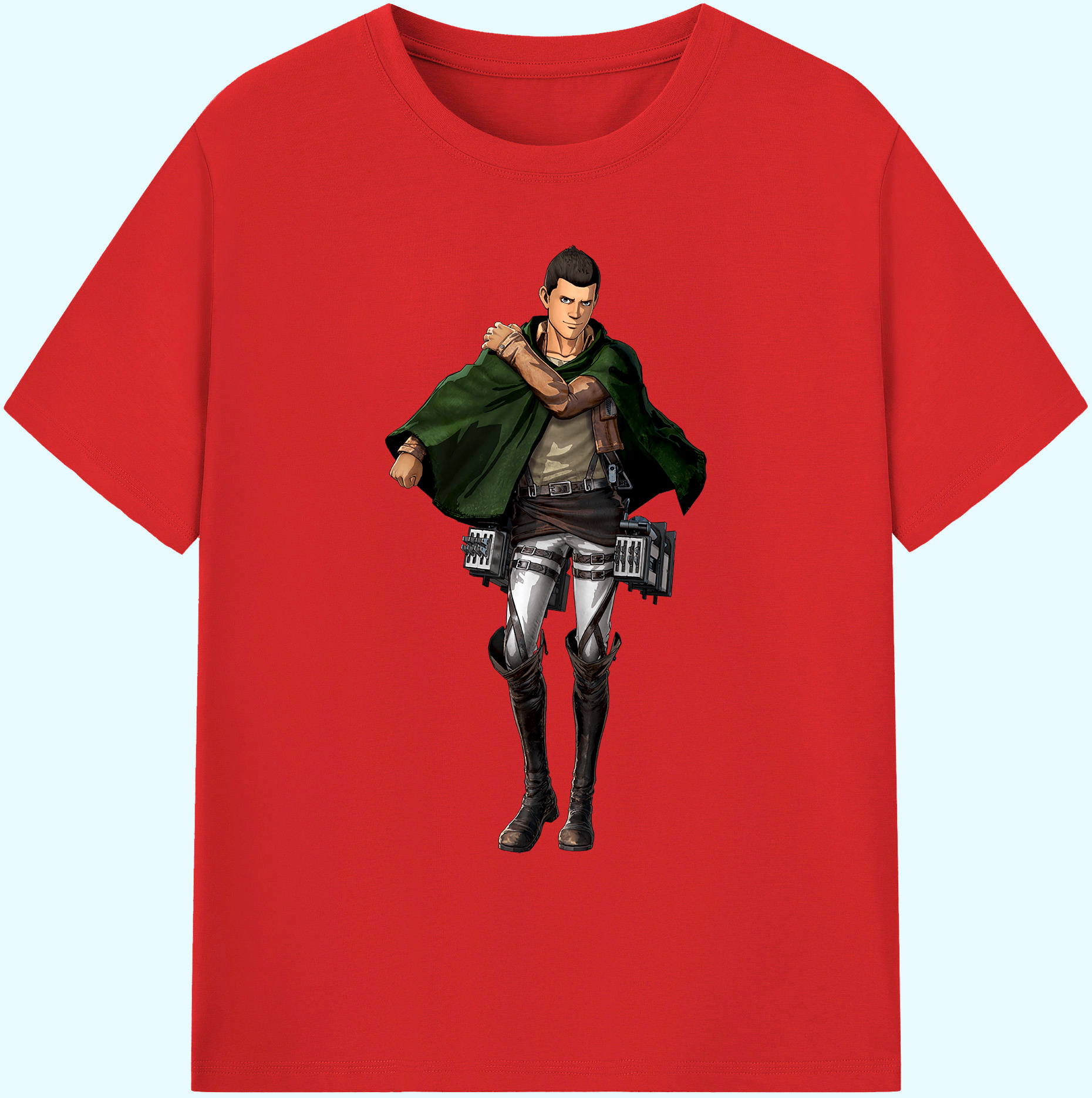（画像用） 進撃の巨人 Attack on Titan 綿100％ メンズ半袖Tシャツ｜肌触りやわらか＆通気性