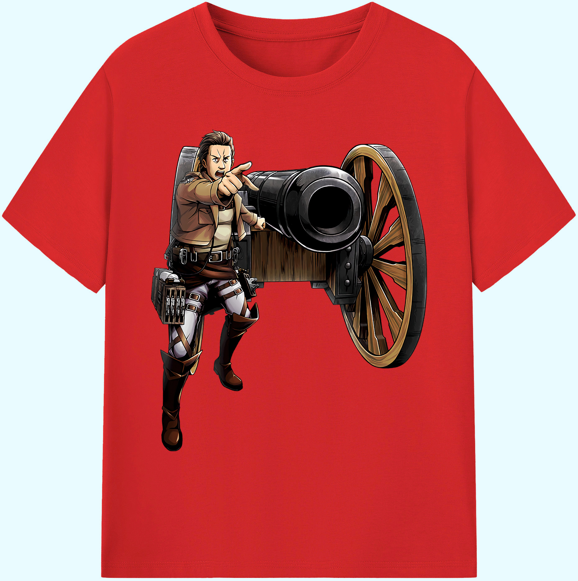 （画像用） 進撃の巨人 Attack on Titan 綿100％ メンズ半袖Tシャツ｜肌触りやわらか＆通気性