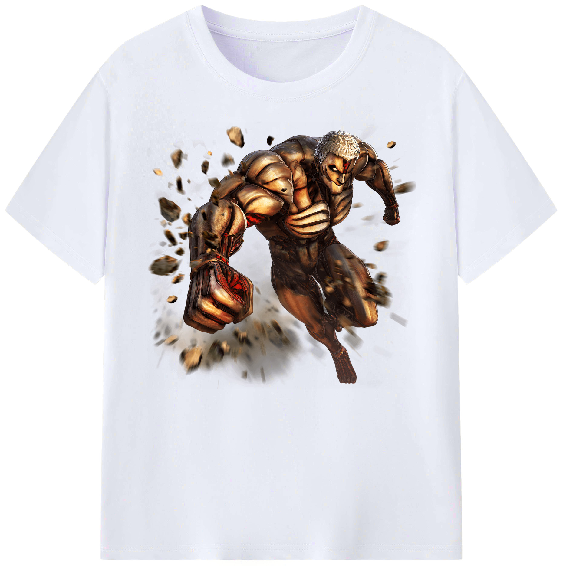 （画像用） 進撃の巨人 Attack on Titan 綿100％ メンズ半袖Tシャツ｜肌触りやわらか＆通気性