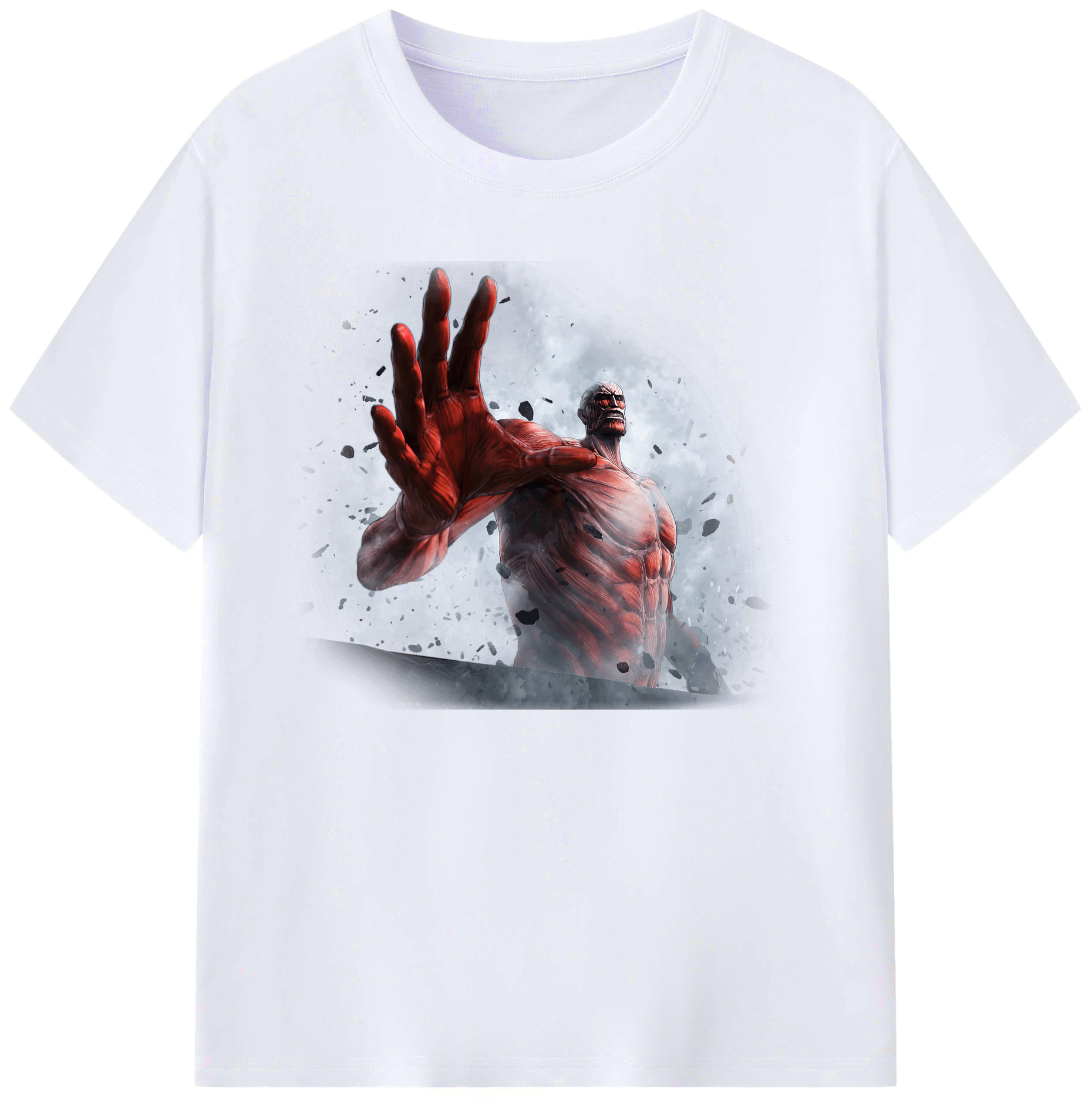 （画像用） 進撃の巨人 Attack on Titan 綿100％ メンズ半袖Tシャツ｜肌触りやわらか＆通気性