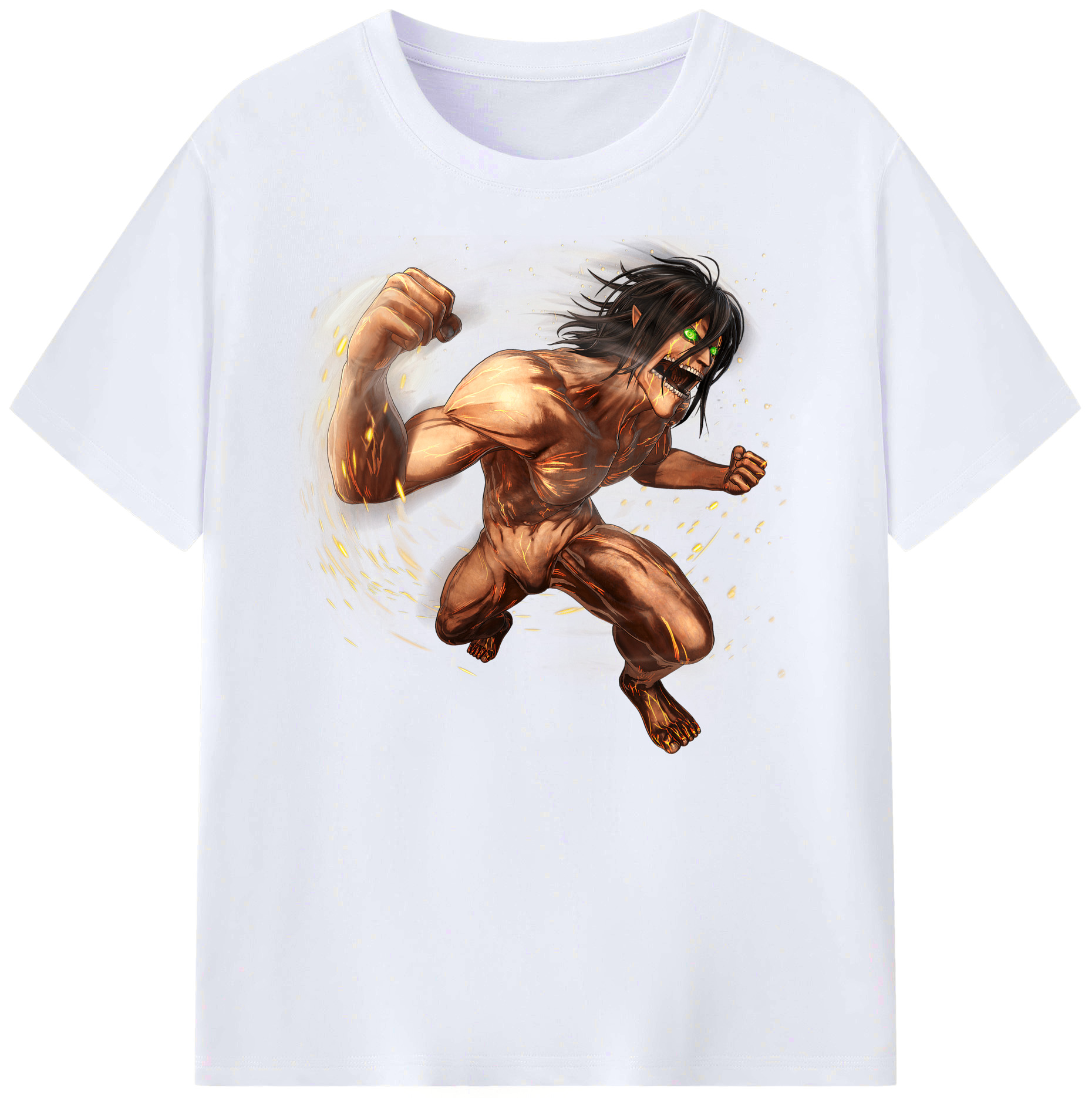 （画像用） 進撃の巨人 Attack on Titan 綿100％ メンズ半袖Tシャツ｜肌触りやわらか＆通気性