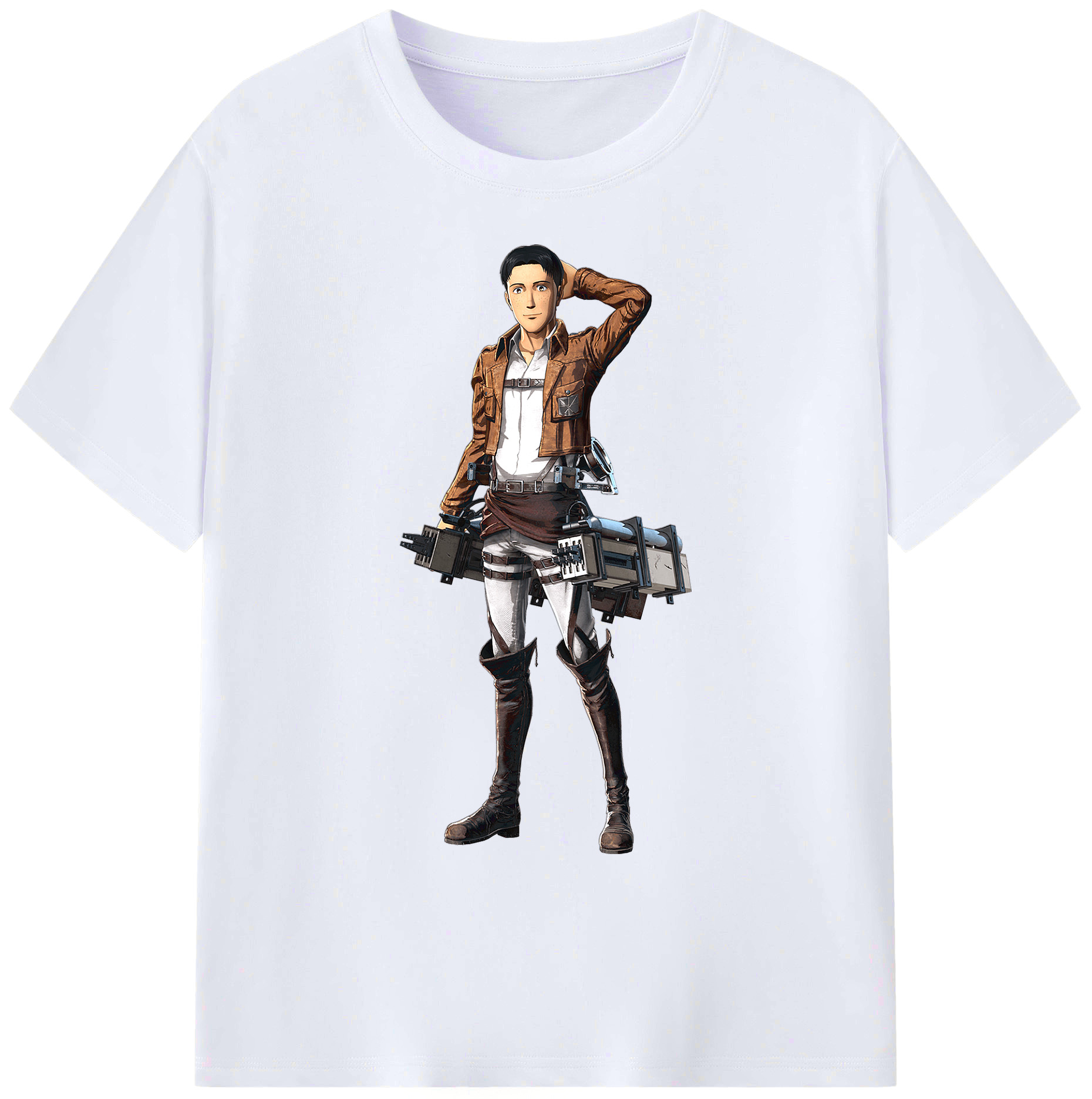 （画像用） 進撃の巨人 Attack on Titan 綿100％ メンズ半袖Tシャツ｜肌触りやわらか＆通気性