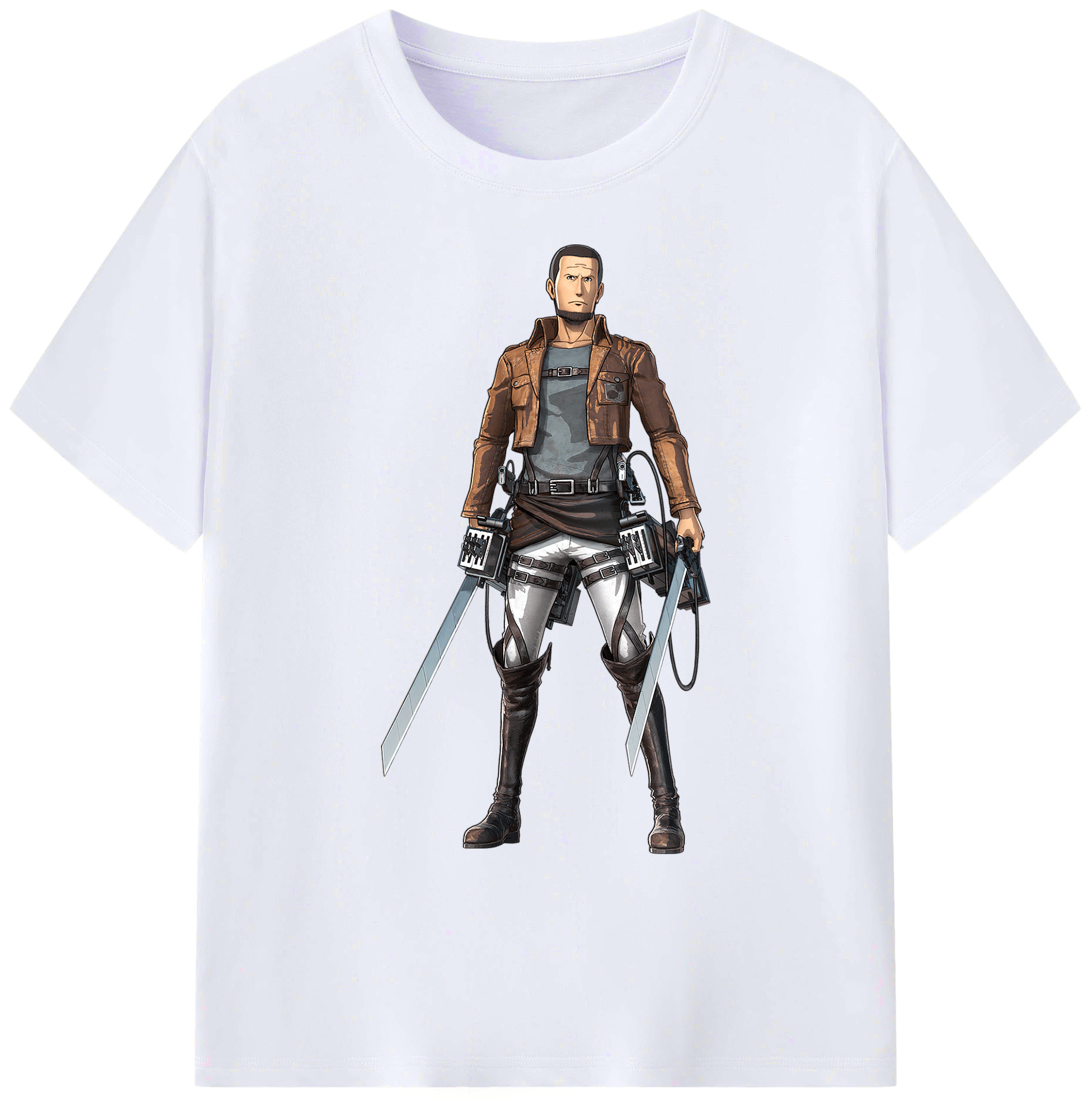 （画像用） 進撃の巨人 Attack on Titan 綿100％ メンズ半袖Tシャツ｜肌触りやわらか＆通気性