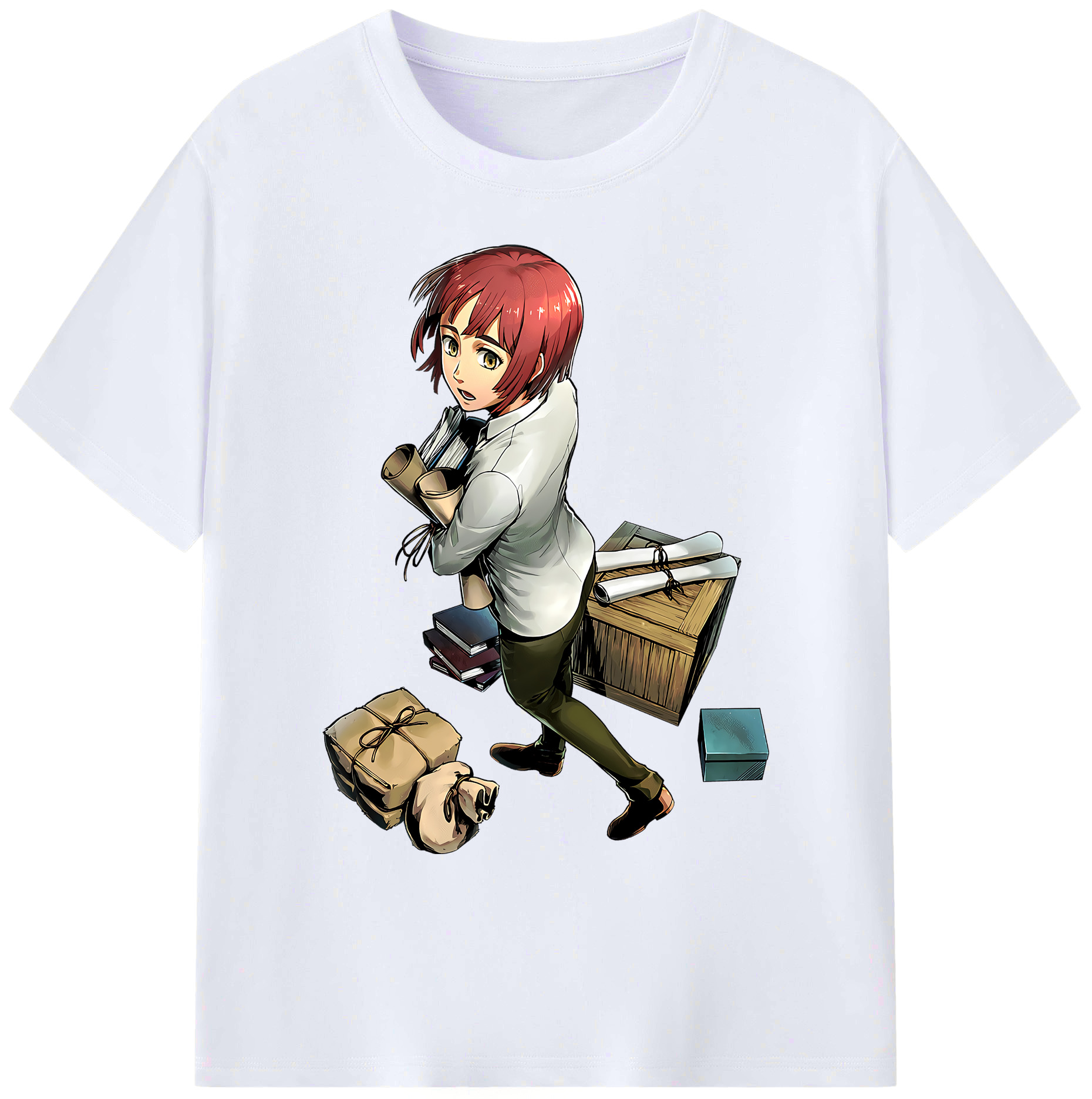 （画像用） 進撃の巨人 Attack on Titan 綿100％ メンズ半袖Tシャツ｜肌触りやわらか＆通気性