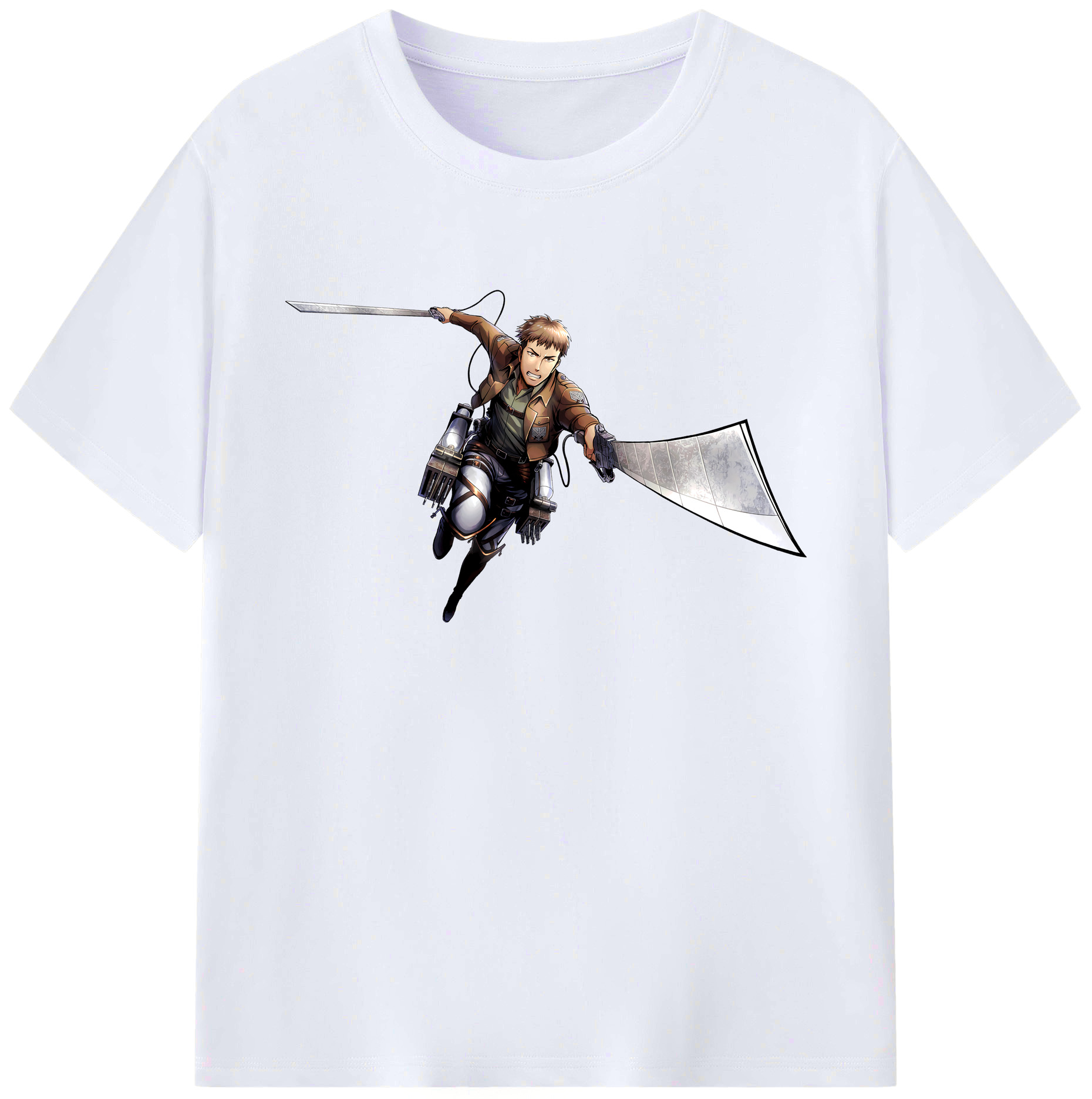 （画像用） 進撃の巨人 Attack on Titan 綿100％ メンズ半袖Tシャツ｜肌触りやわらか＆通気性