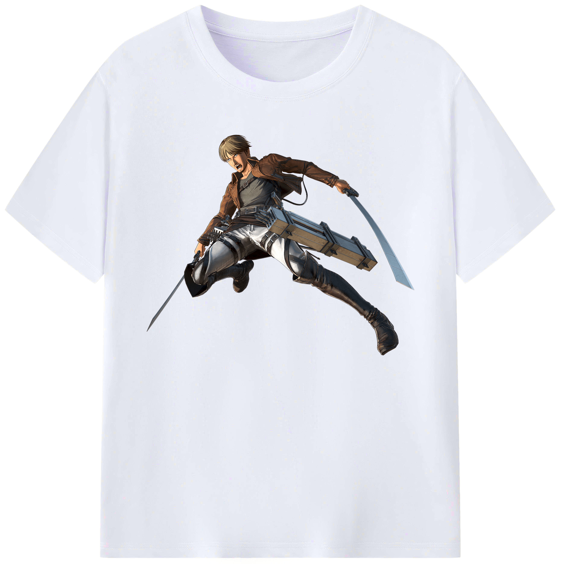 （画像用） 進撃の巨人 Attack on Titan 綿100％ メンズ半袖Tシャツ｜肌触りやわらか＆通気性
