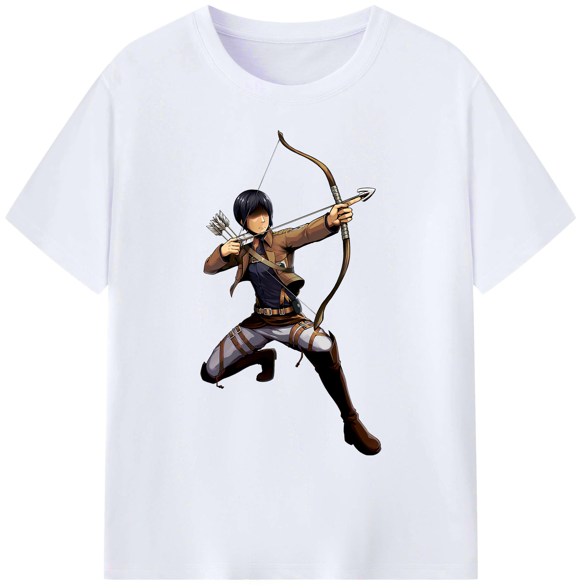 （画像用） 進撃の巨人 Attack on Titan 綿100％ メンズ半袖Tシャツ｜肌触りやわらか＆通気性