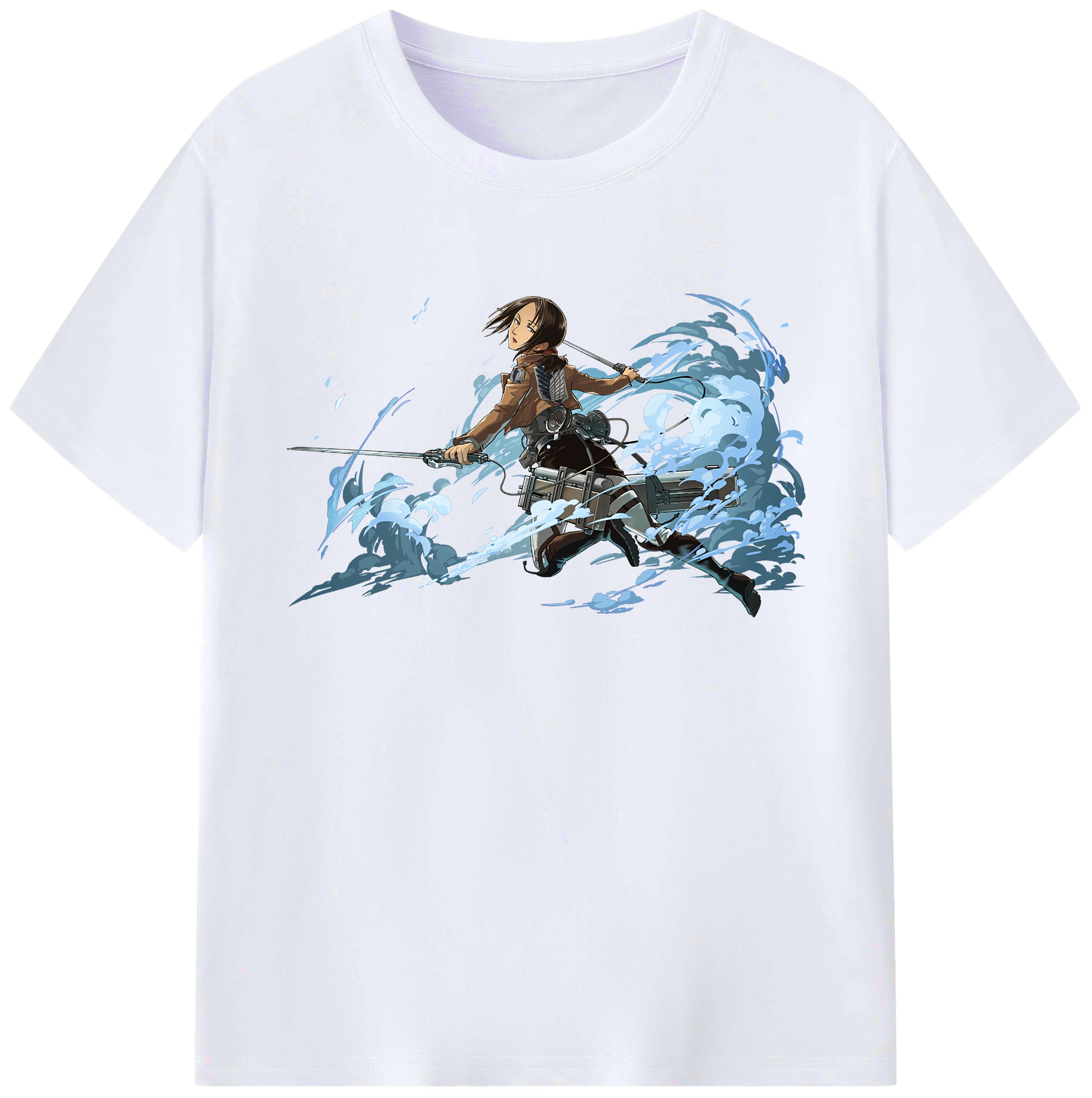 （画像用） 進撃の巨人 Attack on Titan 綿100％ メンズ半袖Tシャツ｜肌触りやわらか＆通気性