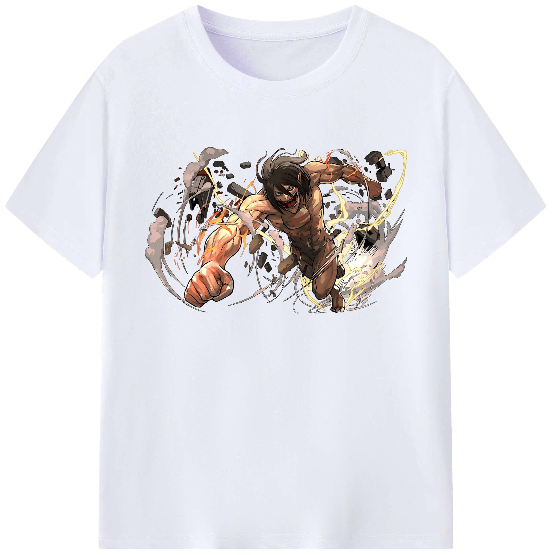 （画像用） 進撃の巨人 Attack on Titan 綿100％ メンズ半袖Tシャツ｜肌触りやわらか＆通気性