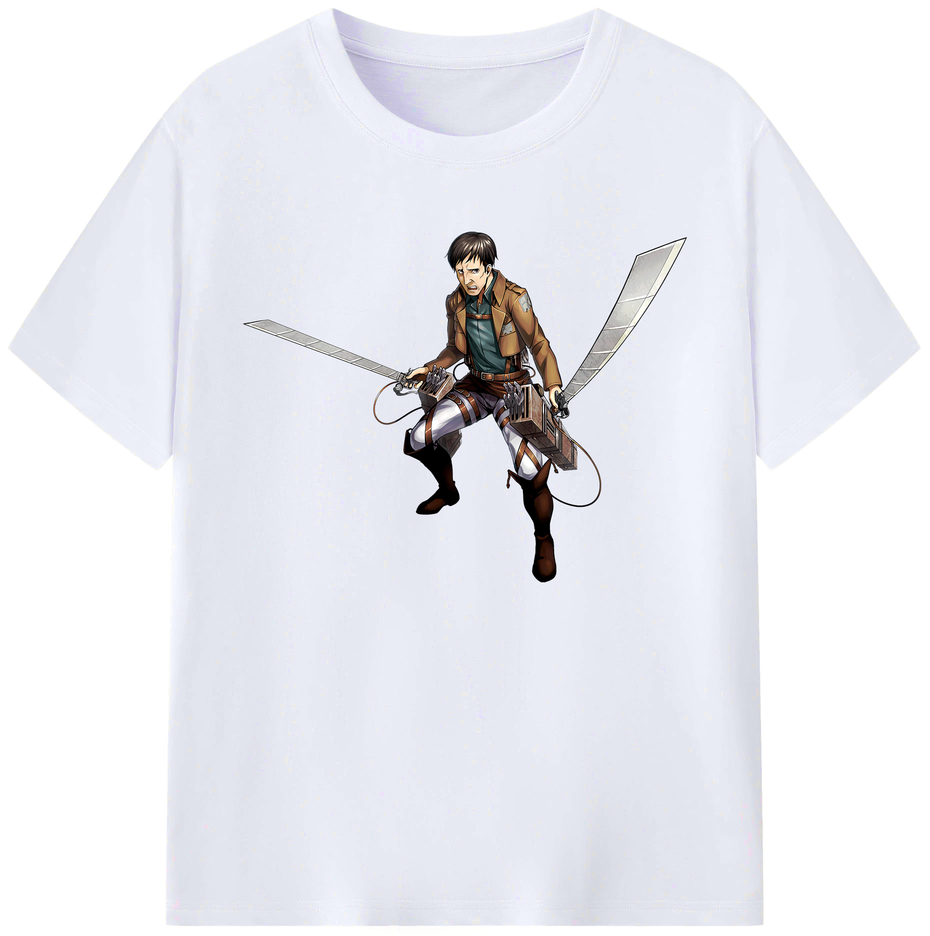（画像用） 進撃の巨人 Attack on Titan 綿100％ メンズ半袖Tシャツ｜肌触りやわらか＆通気性