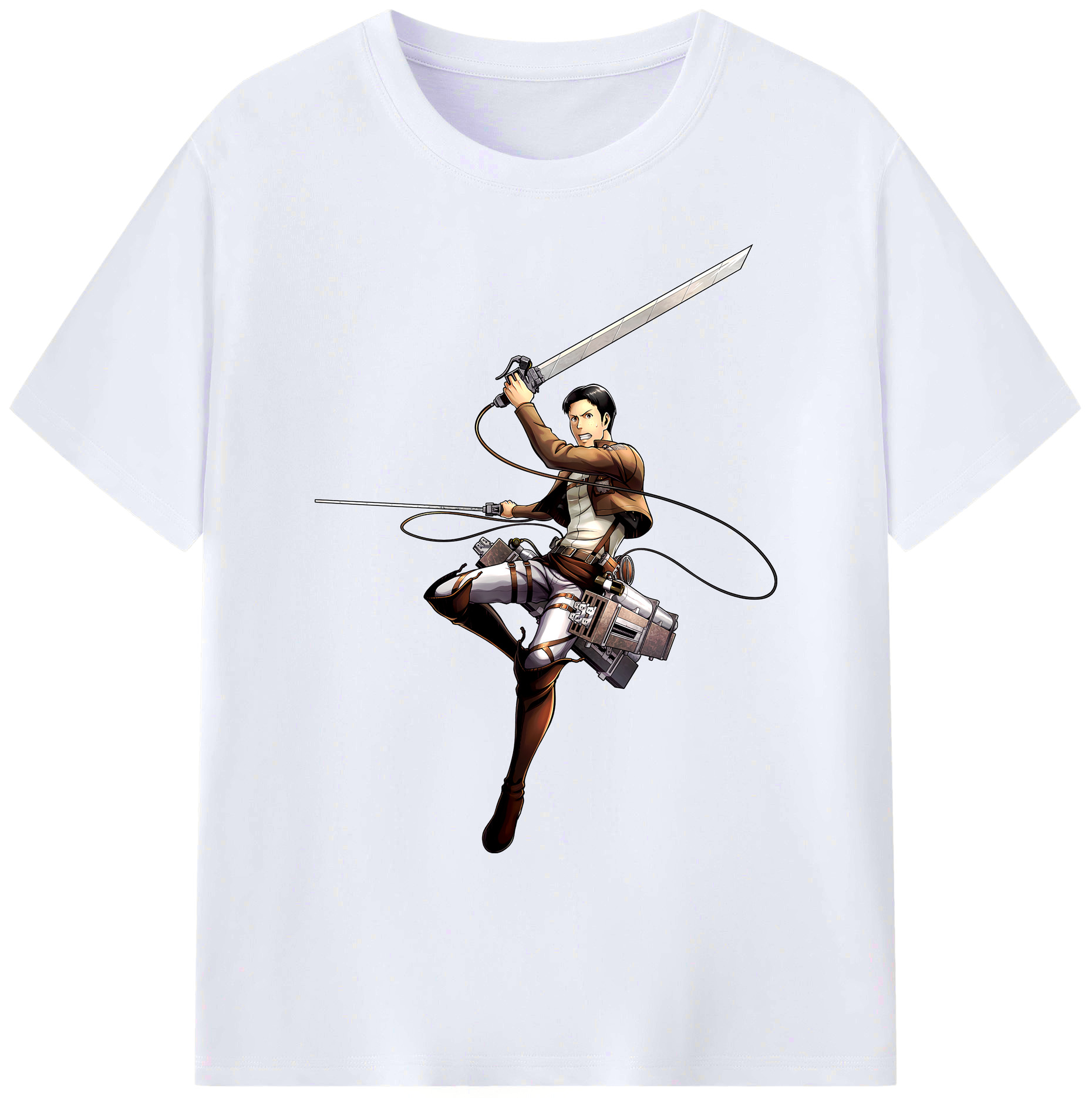 （画像用） 進撃の巨人 Attack on Titan 綿100％ メンズ半袖Tシャツ｜肌触りやわらか＆通気性