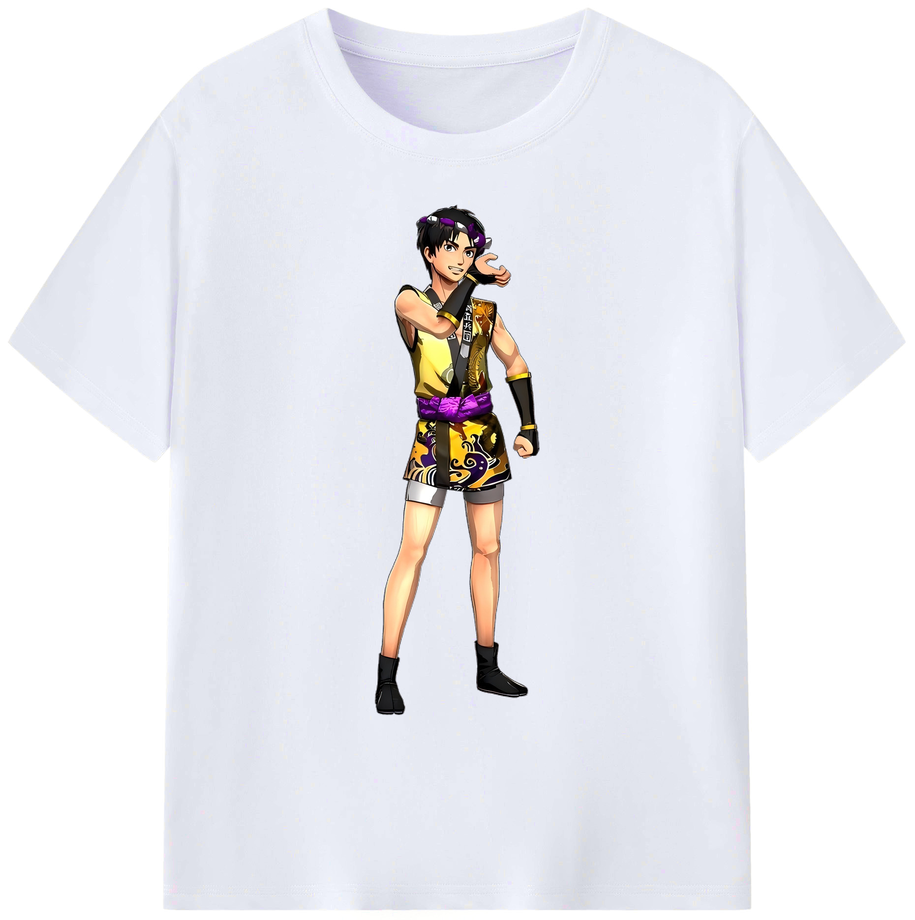 （画像用） 進撃の巨人 リヴァイ·アッカーマン Attack on Titan Levi Ackerman 綿100％ メンズ半袖Tシャツ｜肌触りやわらか＆通気性