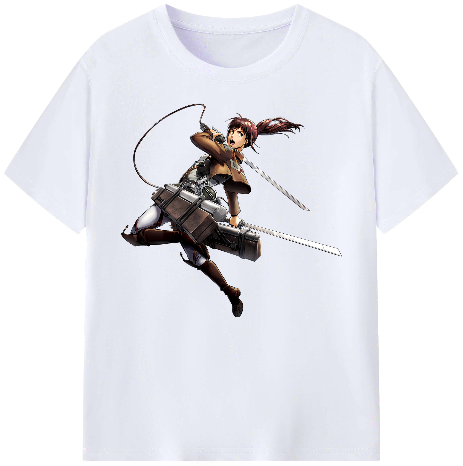（画像用） 進撃の巨人 サシャ·ブラウス Attack on Titan Sasha Blaus 綿100％ メンズ半袖Tシャツ｜肌触りやわらか＆通気性
