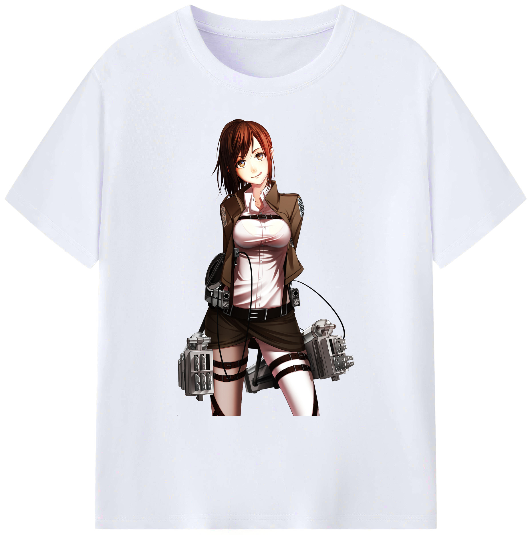 （画像用） 進撃の巨人 サシャ·ブラウス Attack on Titan Sasha Blaus 綿100％ メンズ半袖Tシャツ｜肌触りやわらか＆通気性