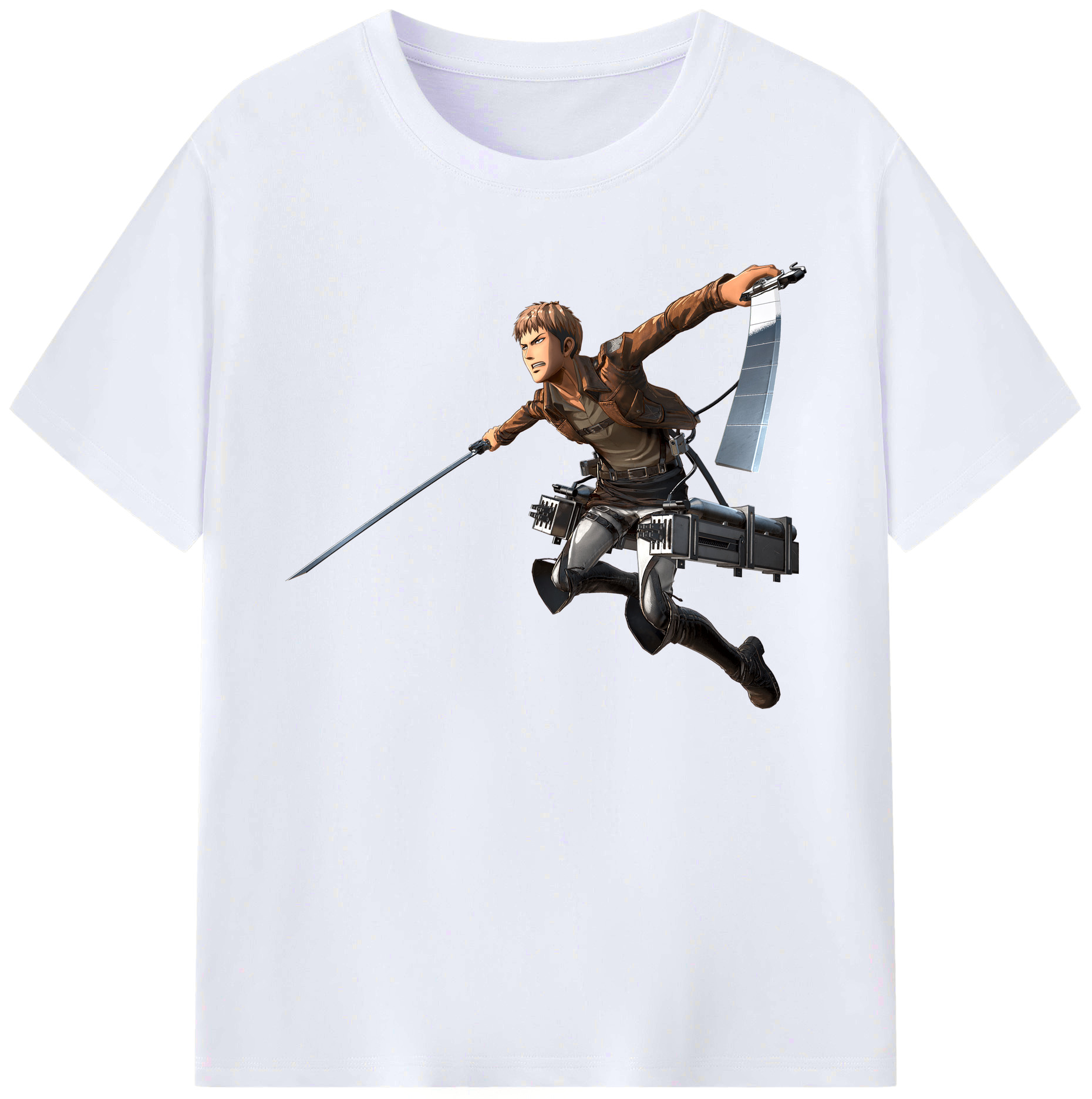 （画像用） 進撃の巨人 ジャン・キルシュタイン Attack on Titan Jean Kirstein 綿100％ メンズ半袖Tシャツ｜肌触りやわらか＆通気性