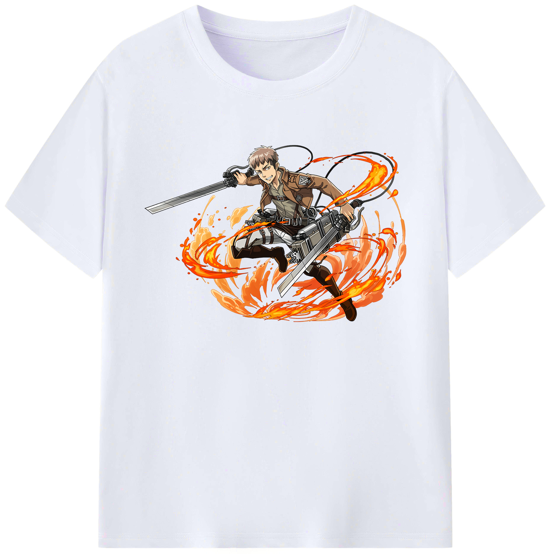 （画像用） 進撃の巨人 ジャン・キルシュタイン Attack on Titan Jean Kirstein 綿100％ メンズ半袖Tシャツ｜肌触りやわらか＆通気性