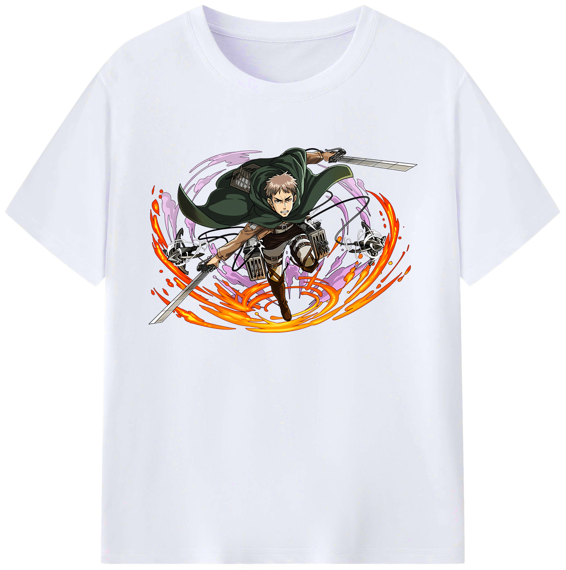 （画像用） 進撃の巨人 ジャン・キルシュタイン Attack on Titan Jean Kirstein 綿100％ メンズ半袖Tシャツ｜肌触りやわらか＆通気性