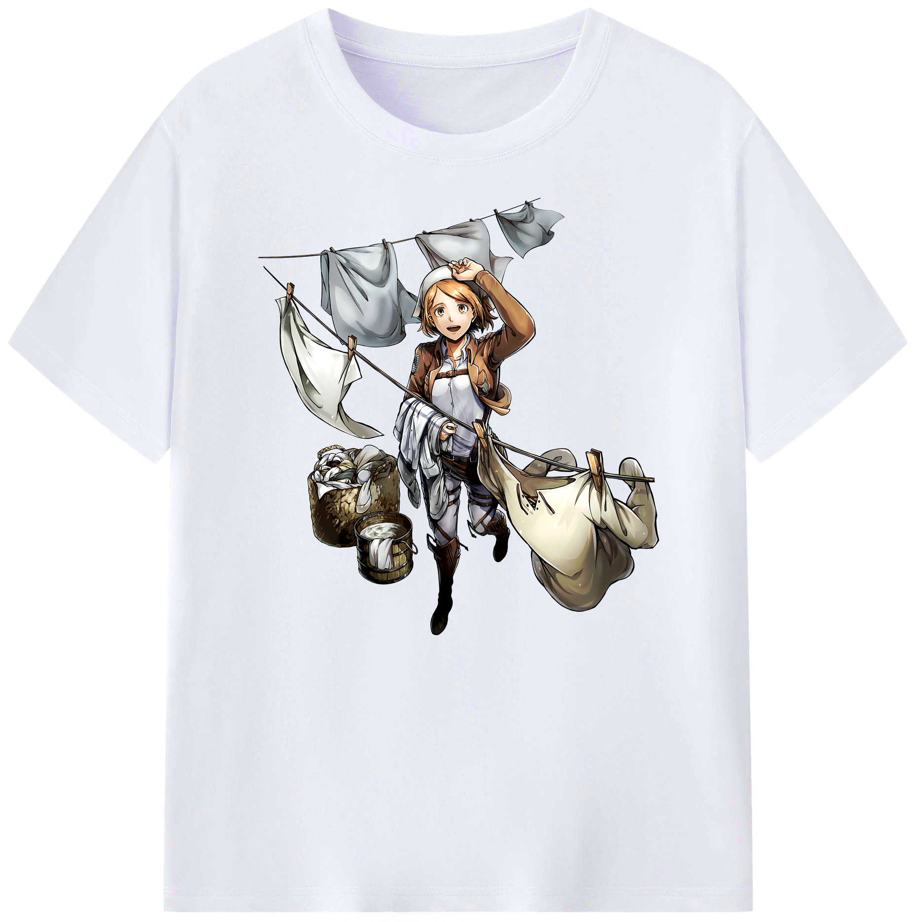 （画像用） 進撃の巨人 ペトラ·ラル Attack on Titan Petra Rall 綿100％ メンズ半袖Tシャツ｜肌触りやわらか＆通気性