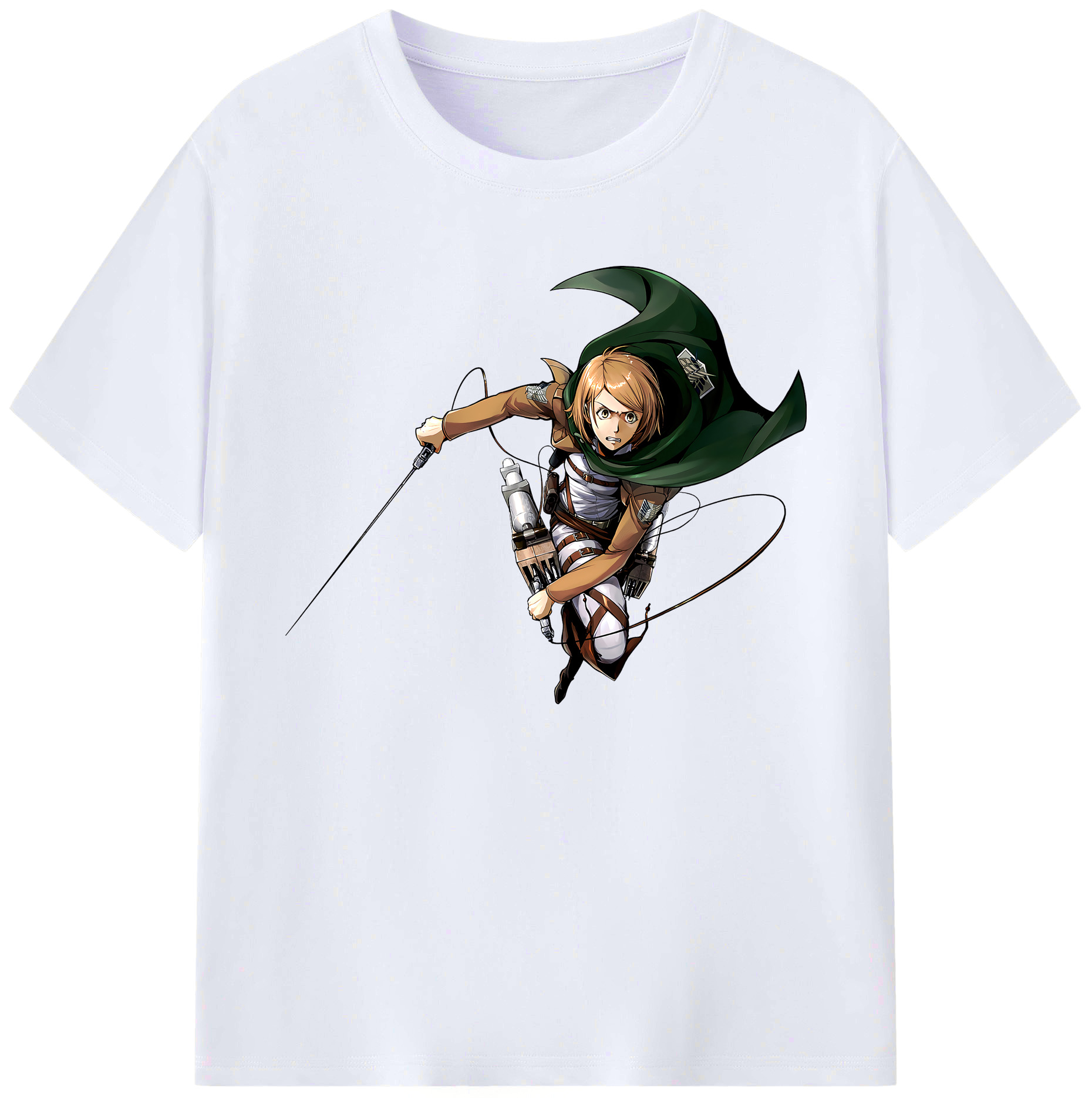 （画像用） 進撃の巨人 ペトラ·ラル Attack on Titan Petra Rall 綿100％ メンズ半袖Tシャツ｜肌触りやわらか＆通気性