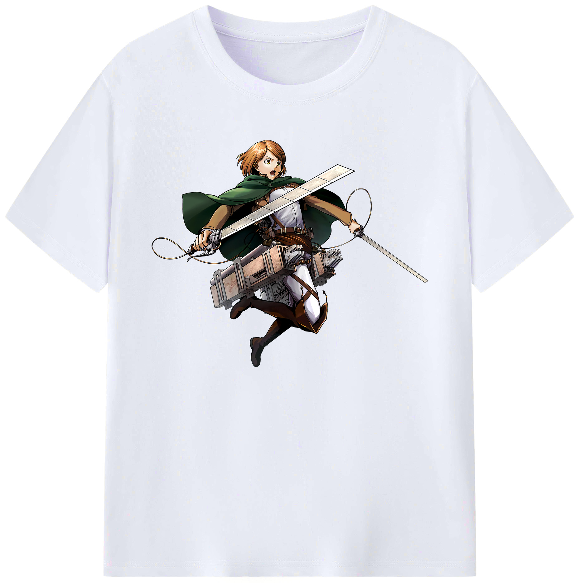 （画像用） 進撃の巨人 ペトラ·ラル Attack on Titan Petra Rall 綿100％ メンズ半袖Tシャツ｜肌触りやわらか＆通気性