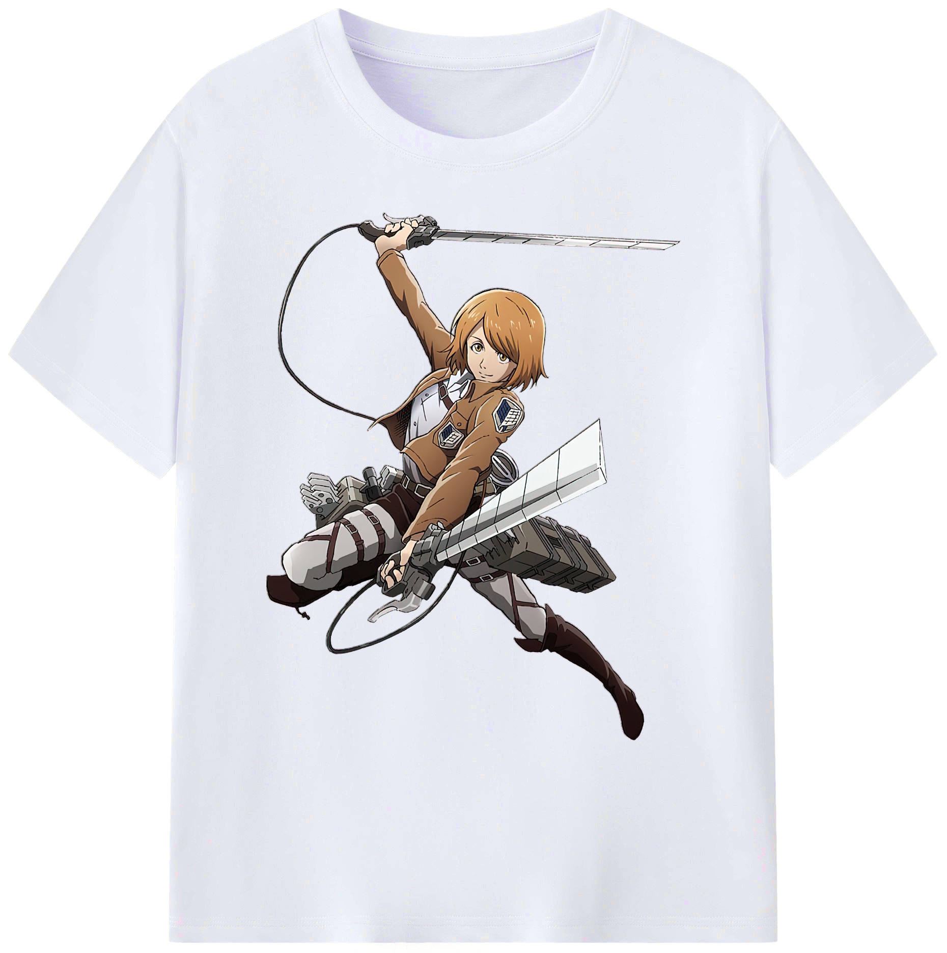 （画像用） 進撃の巨人 ペトラ·ラル Attack on Titan Petra Rall 綿100％ メンズ半袖Tシャツ｜肌触りやわらか＆通気性