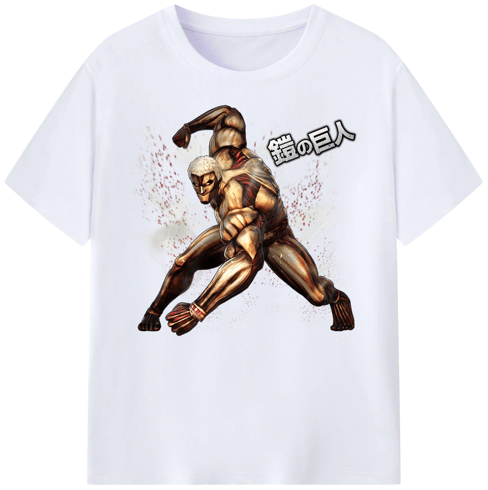（画像用） 進撃の巨人 Attack on Titan 綿100％ メンズ半袖Tシャツ｜肌触りやわらか＆通気性