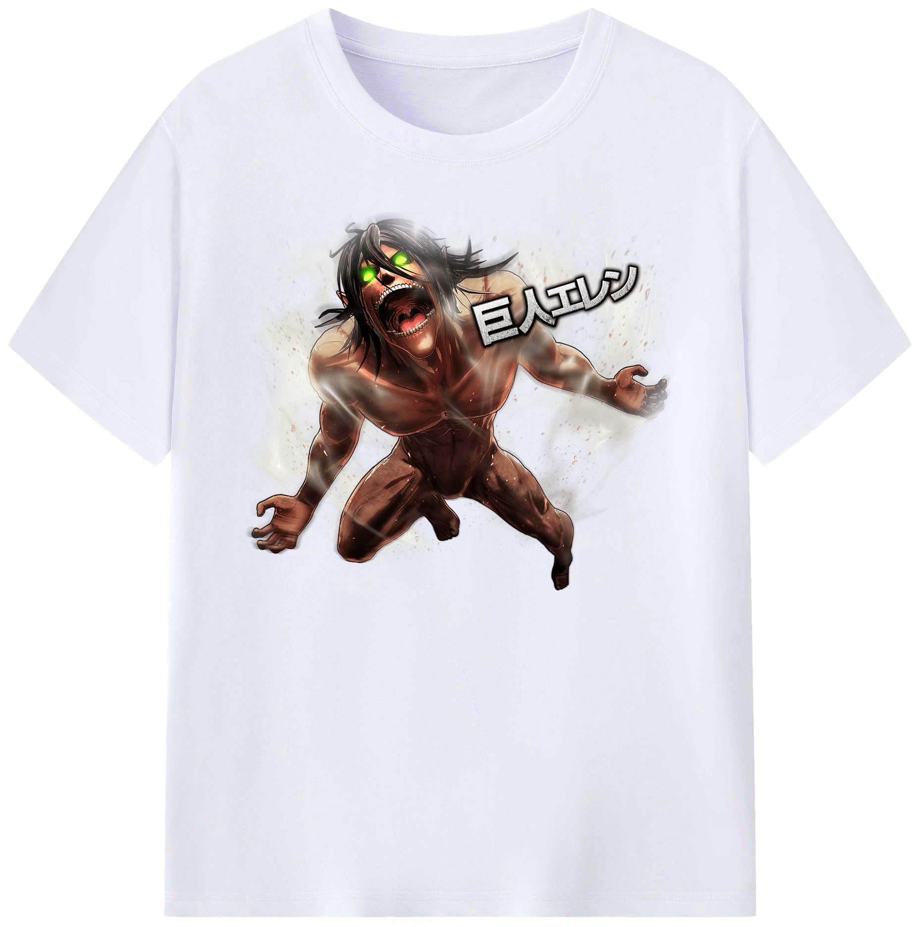 （画像用） 進撃の巨人 Attack on Titan 綿100％ メンズ半袖Tシャツ｜肌触りやわらか＆通気性