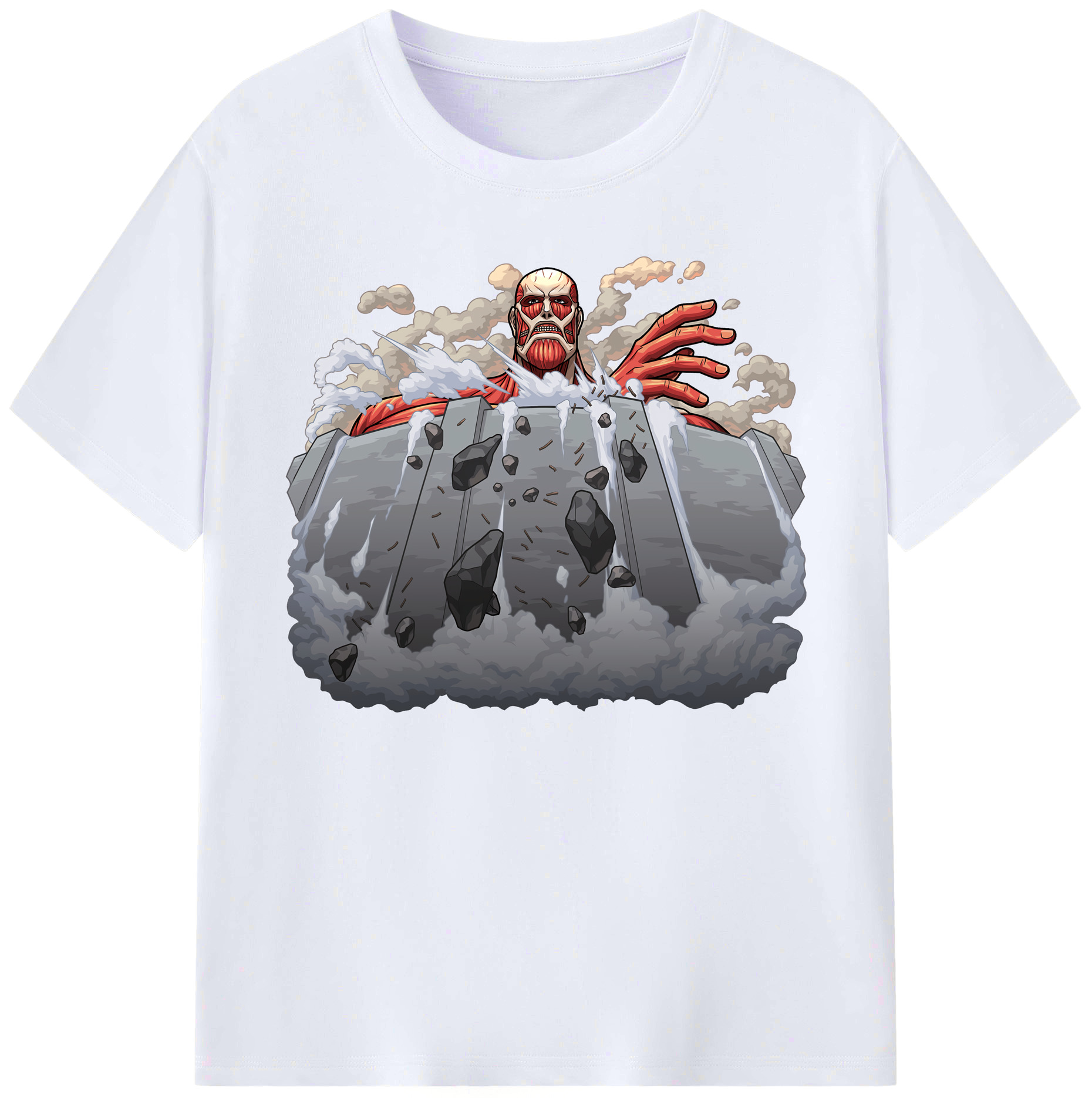 （画像用） 進撃の巨人 Attack on Titan 綿100％ メンズ半袖Tシャツ｜肌触りやわらか＆通気性