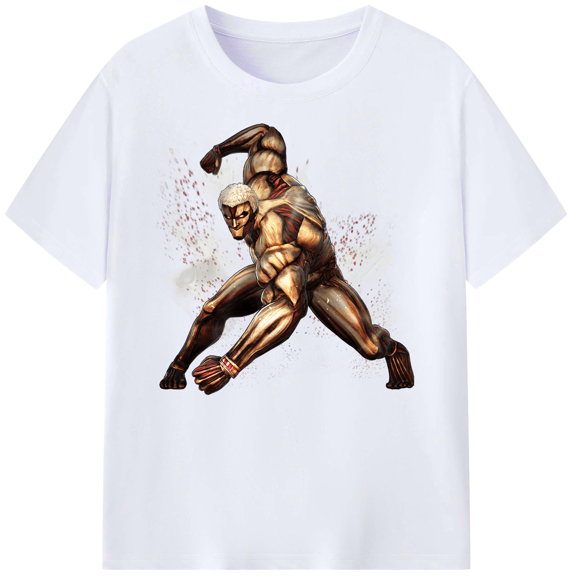（画像用） 進撃の巨人 Attack on Titan 綿100％ メンズ半袖Tシャツ｜肌触りやわらか＆通気性