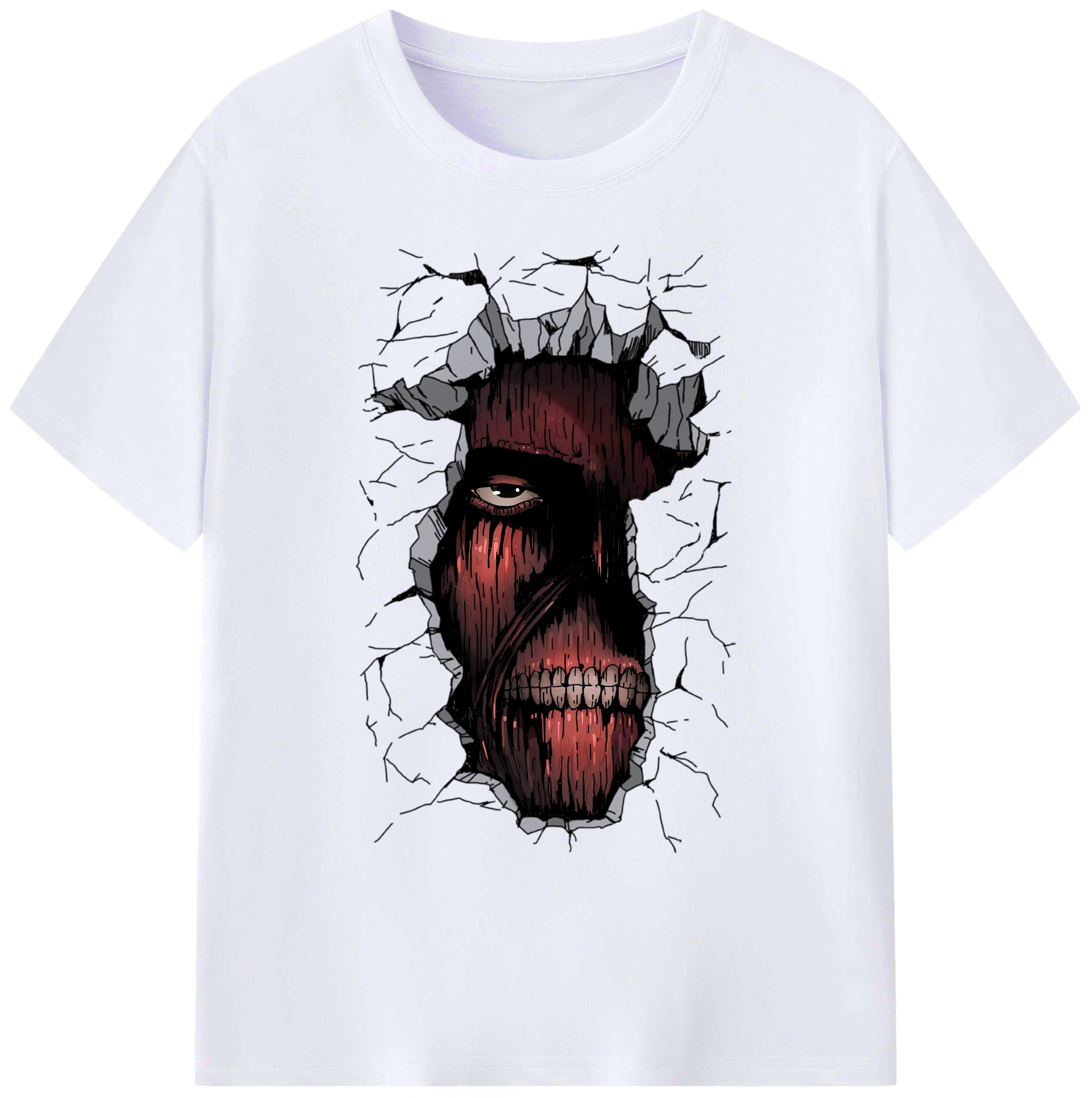 （画像用） 進撃の巨人 Attack on Titan 綿100％ メンズ半袖Tシャツ｜肌触りやわらか＆通気性