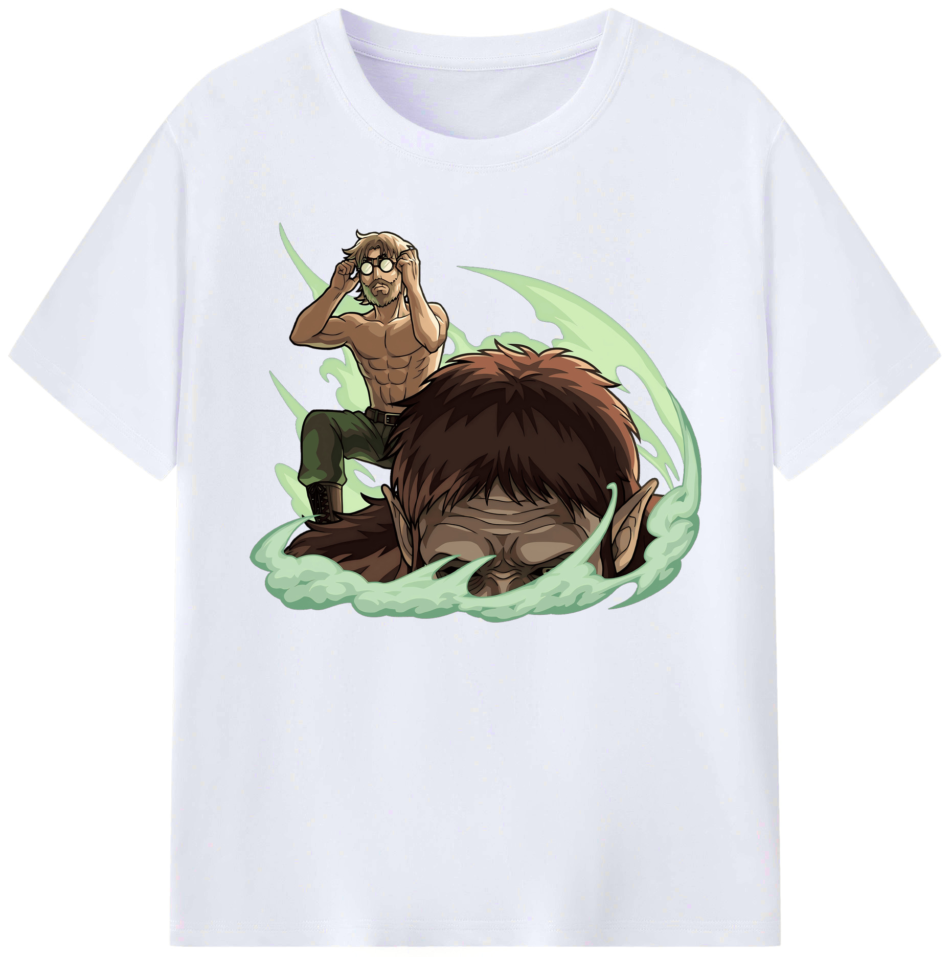（画像用） 進撃の巨人 Attack on Titan 綿100％ メンズ半袖Tシャツ｜肌触りやわらか＆通気性