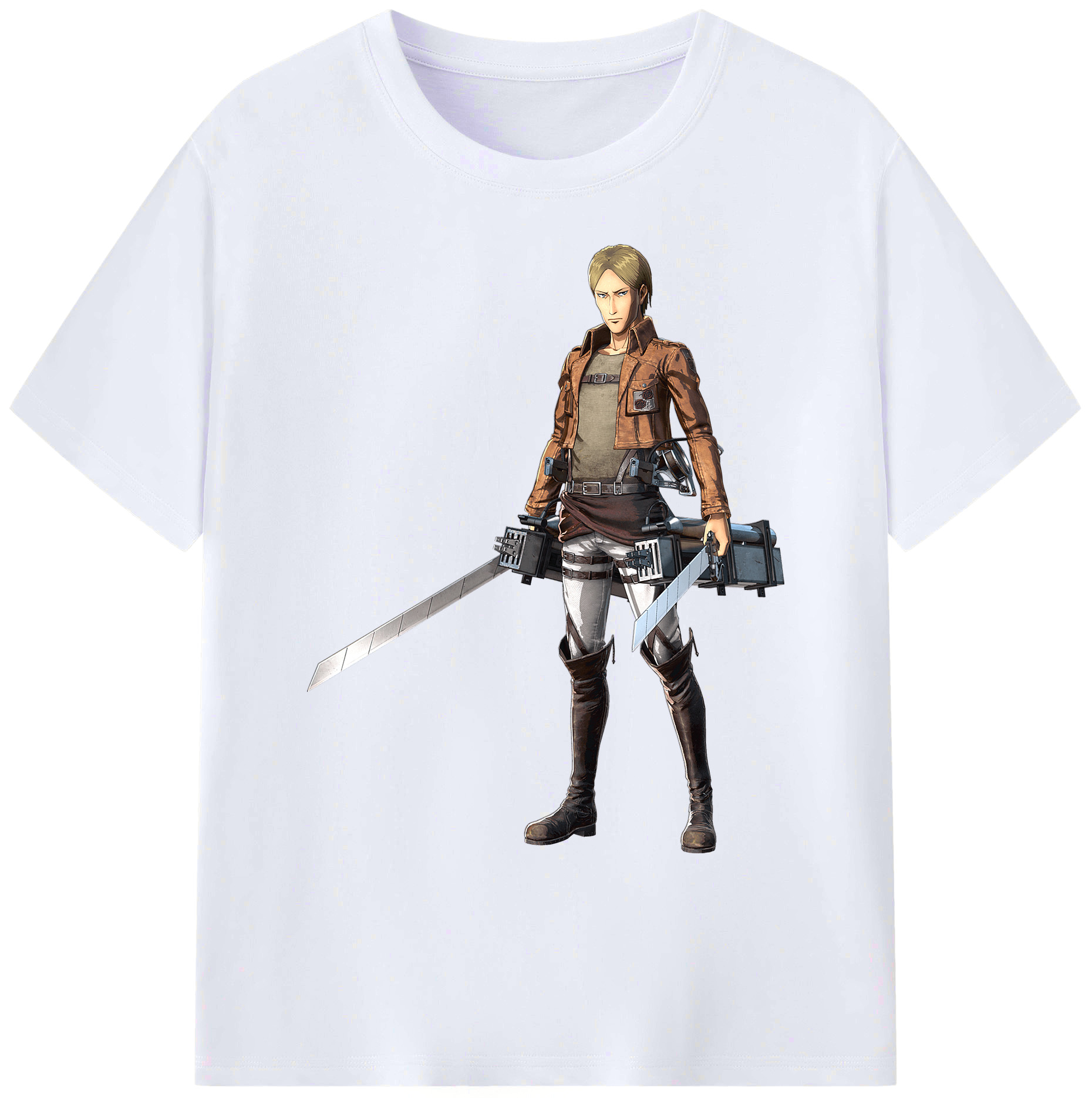 （画像用） 進撃の巨人 Attack on Titan 綿100％ メンズ半袖Tシャツ｜肌触りやわらか＆通気性
