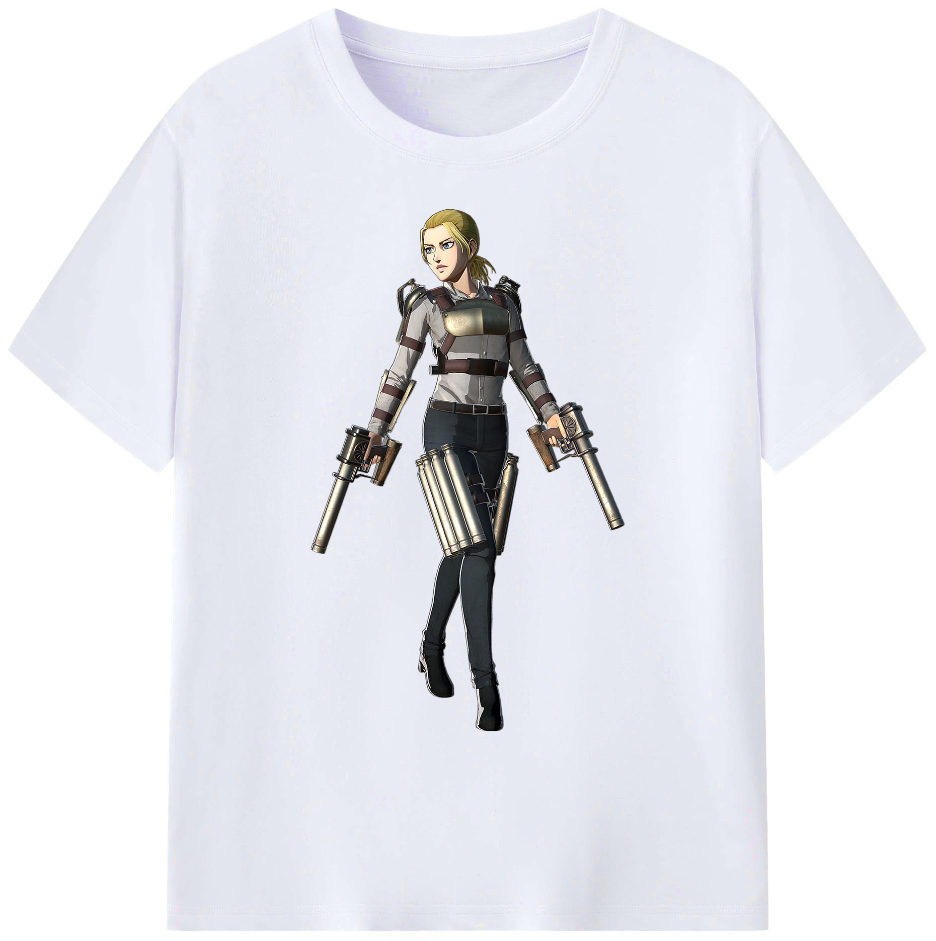 （画像用） 進撃の巨人 Attack on Titan 綿100％ メンズ半袖Tシャツ｜肌触りやわらか＆通気性