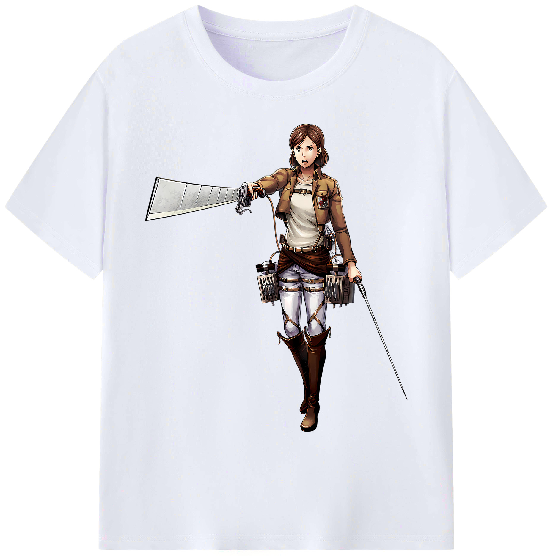 （画像用） 進撃の巨人 Attack on Titan 綿100％ メンズ半袖Tシャツ｜肌触りやわらか＆通気性