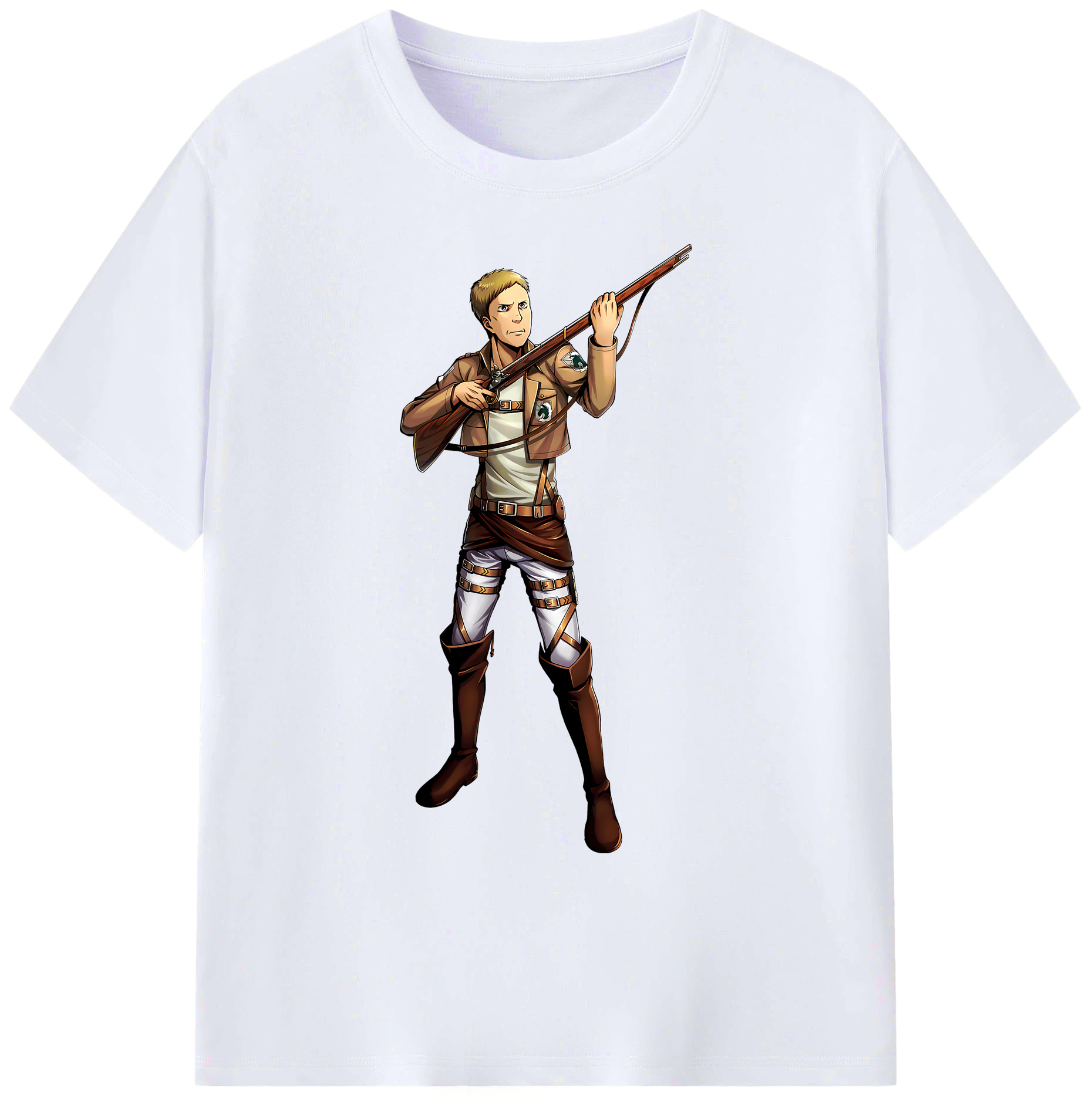 （画像用） 進撃の巨人 Attack on Titan 綿100％ メンズ半袖Tシャツ｜肌触りやわらか＆通気性
