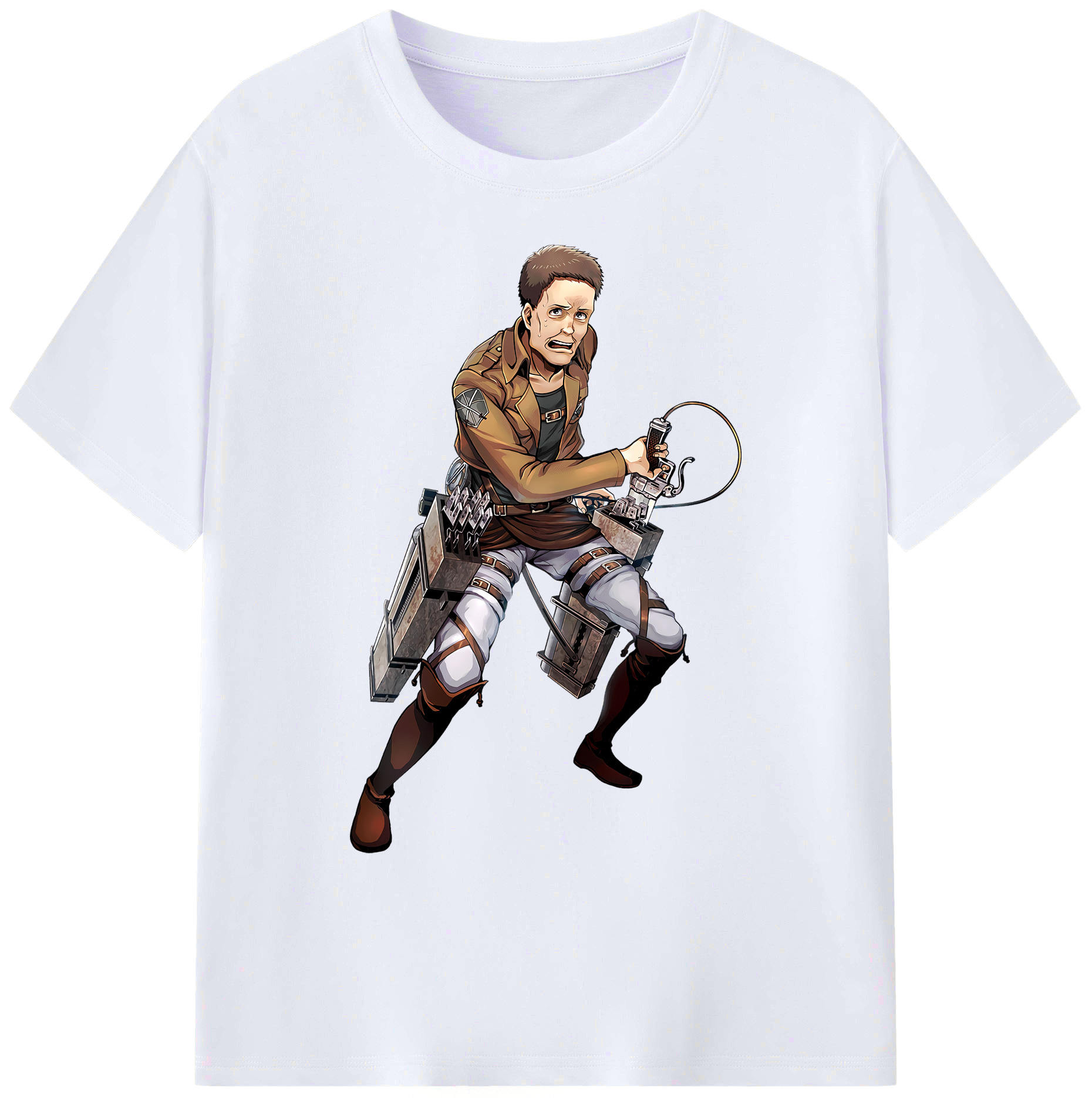（画像用） 進撃の巨人 Attack on Titan 綿100％ メンズ半袖Tシャツ｜肌触りやわらか＆通気性