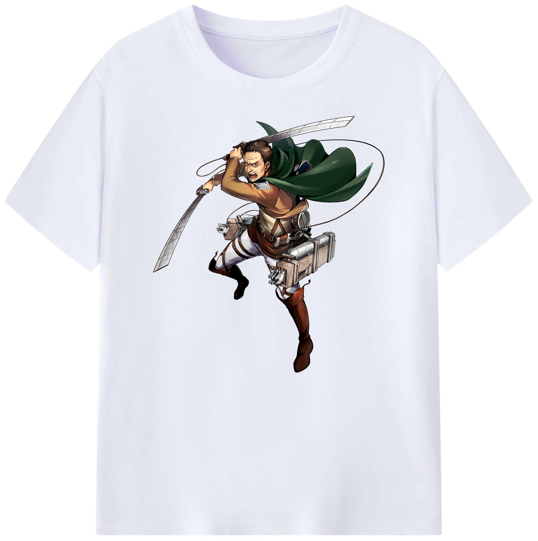 （画像用） 進撃の巨人 Attack on Titan 綿100％ メンズ半袖Tシャツ｜肌触りやわらか＆通気性
