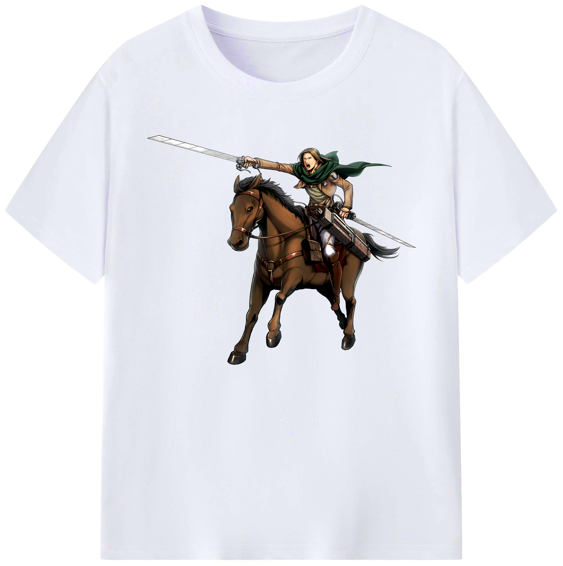 （画像用） 進撃の巨人 Attack on Titan 綿100％ メンズ半袖Tシャツ｜肌触りやわらか＆通気性