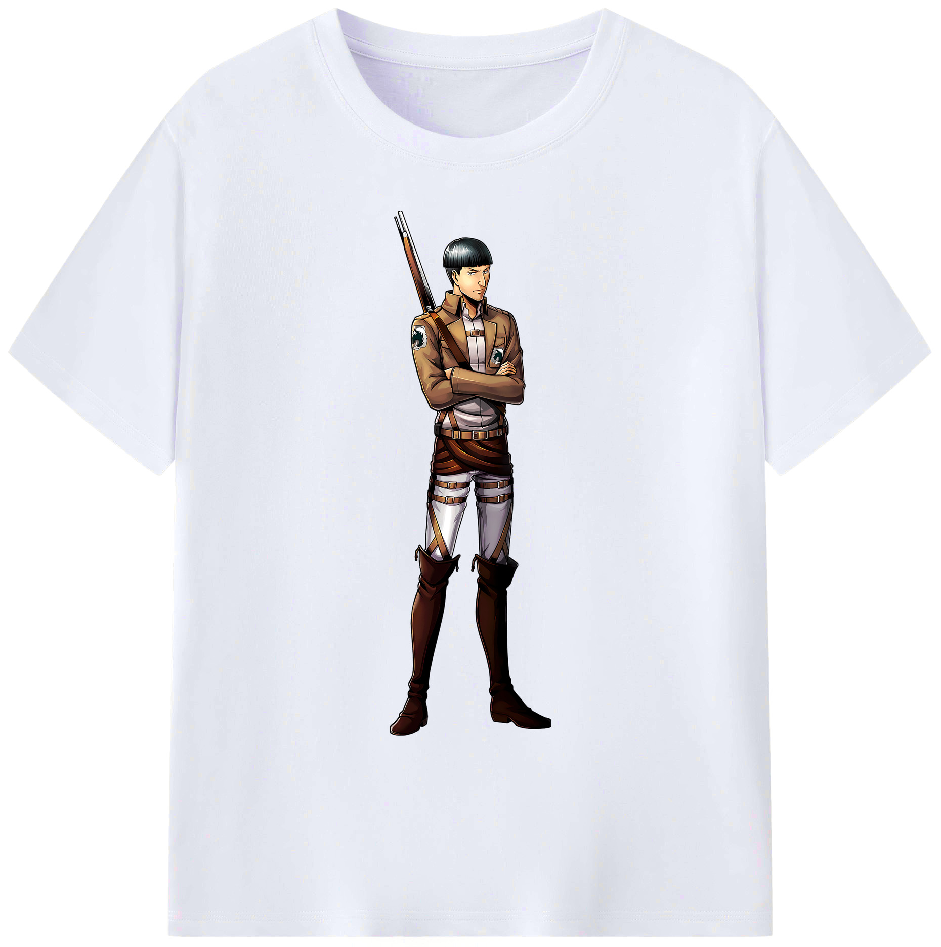 （画像用） 進撃の巨人 Attack on Titan 綿100％ メンズ半袖Tシャツ｜肌触りやわらか＆通気性