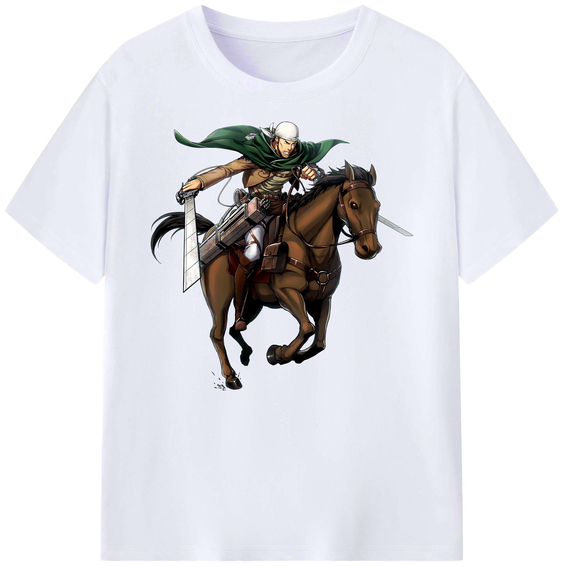（画像用） 進撃の巨人 Attack on Titan 綿100％ メンズ半袖Tシャツ｜肌触りやわらか＆通気性