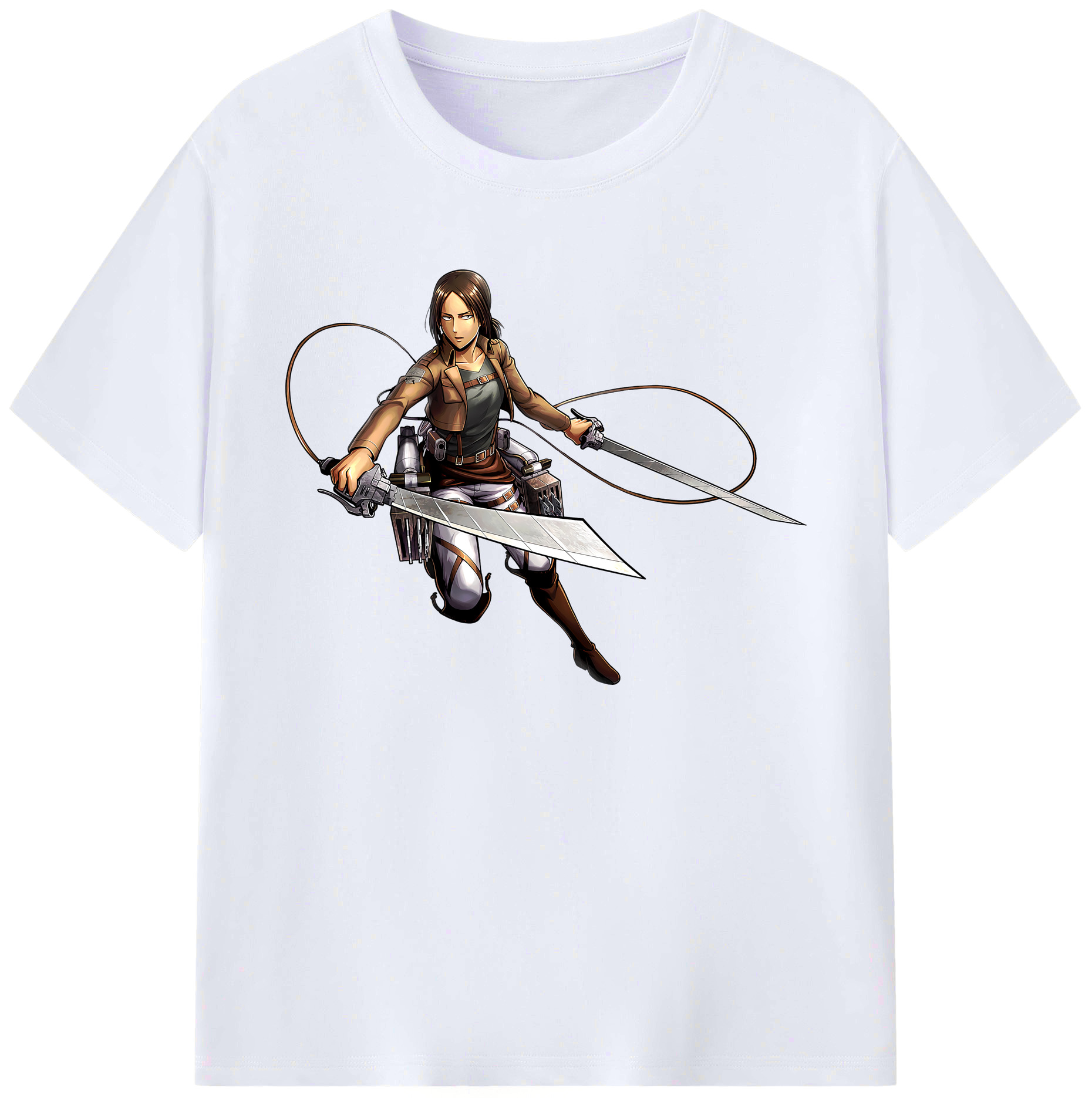 （画像用） 進撃の巨人 Attack on Titan 綿100％ メンズ半袖Tシャツ｜肌触りやわらか＆通気性