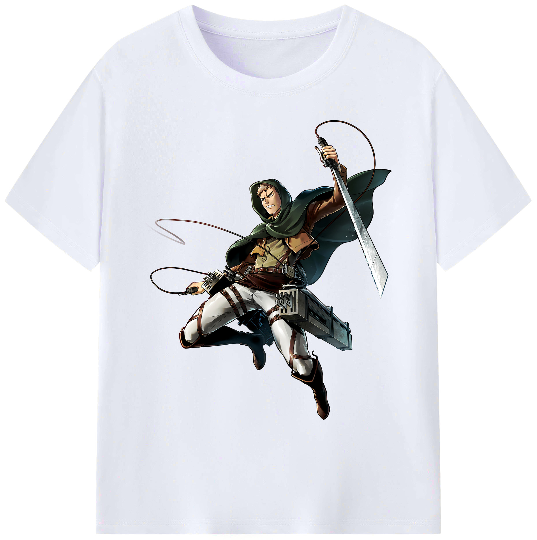 （画像用） 進撃の巨人 Attack on Titan 綿100％ メンズ半袖Tシャツ｜肌触りやわらか＆通気性