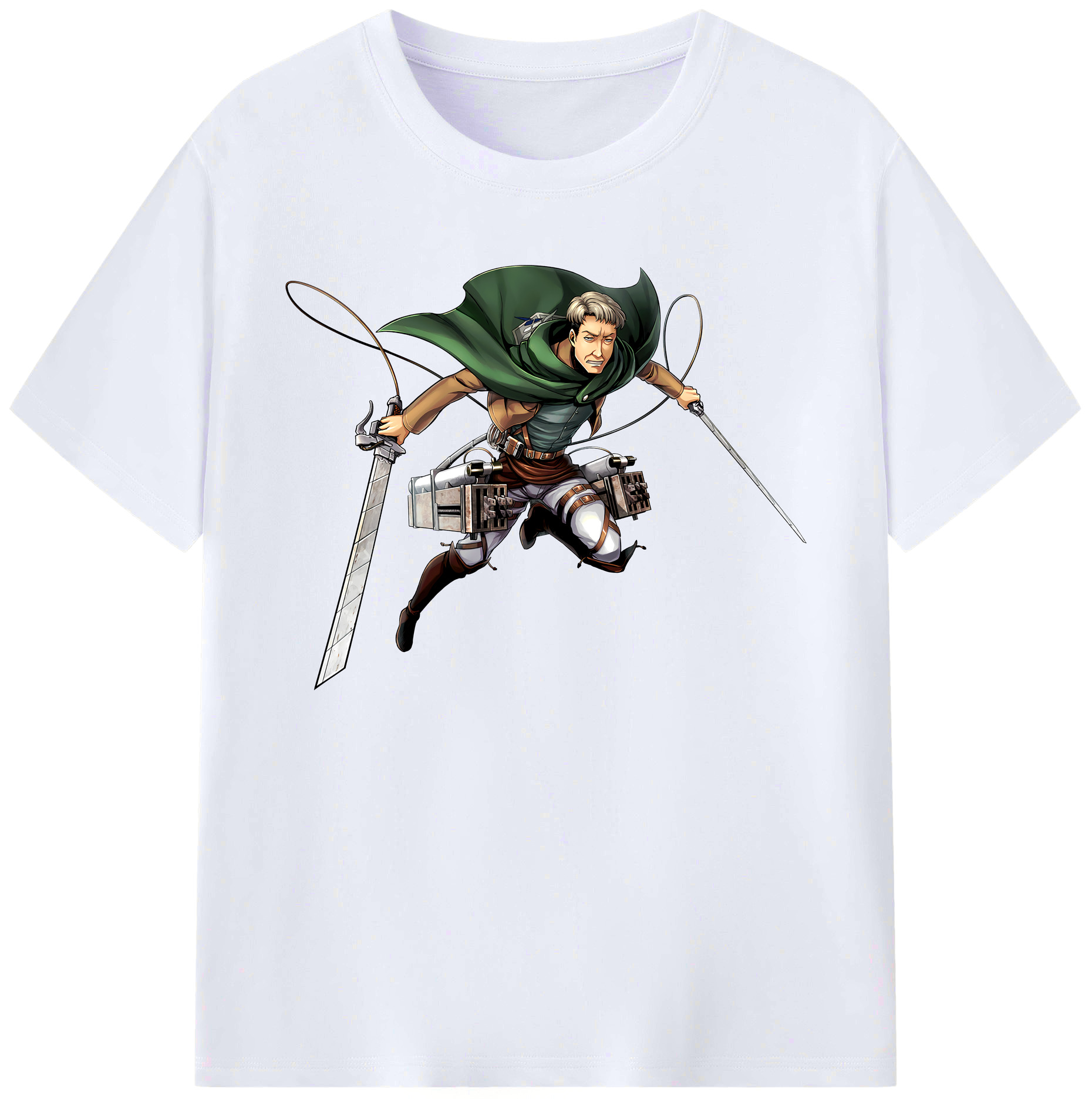 （画像用） 進撃の巨人 Attack on Titan 綿100％ メンズ半袖Tシャツ｜肌触りやわらか＆通気性